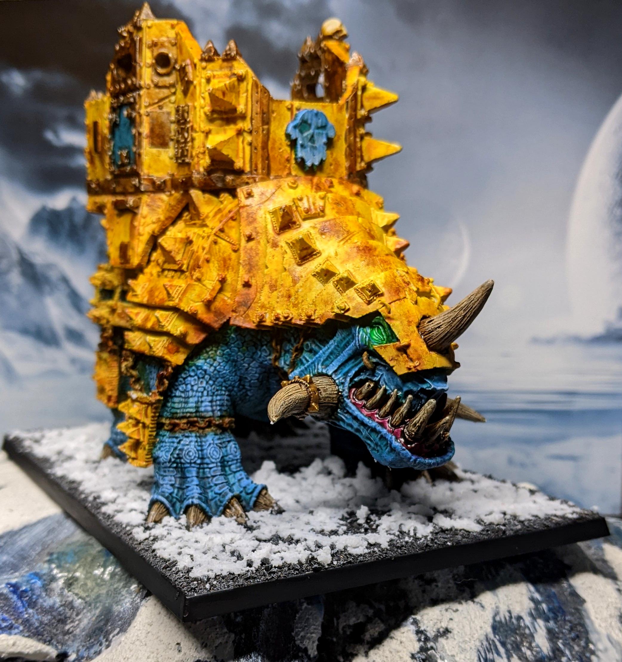 Orcs, Squiggoth, Warhammer Fantasy