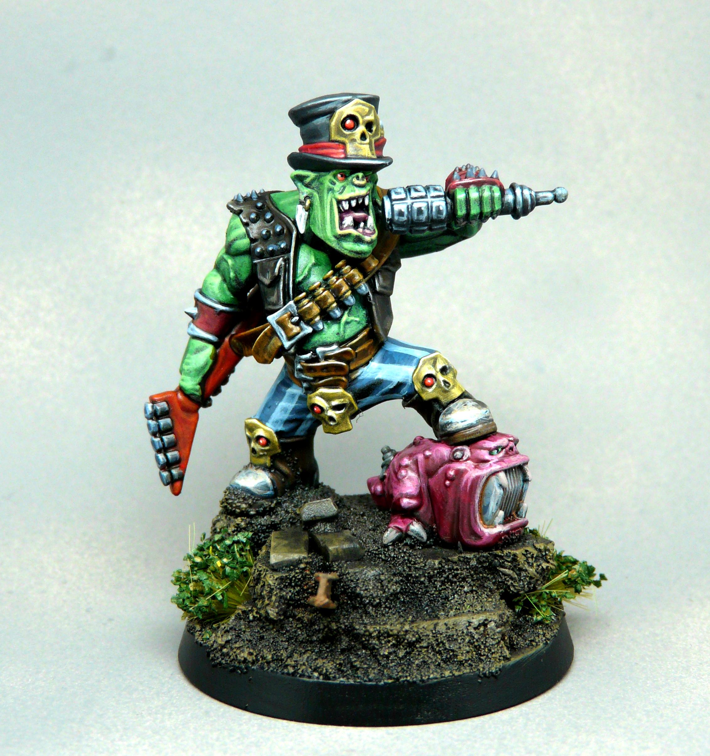 Goff, Orks, Rokka, Ork Goff Rocker 