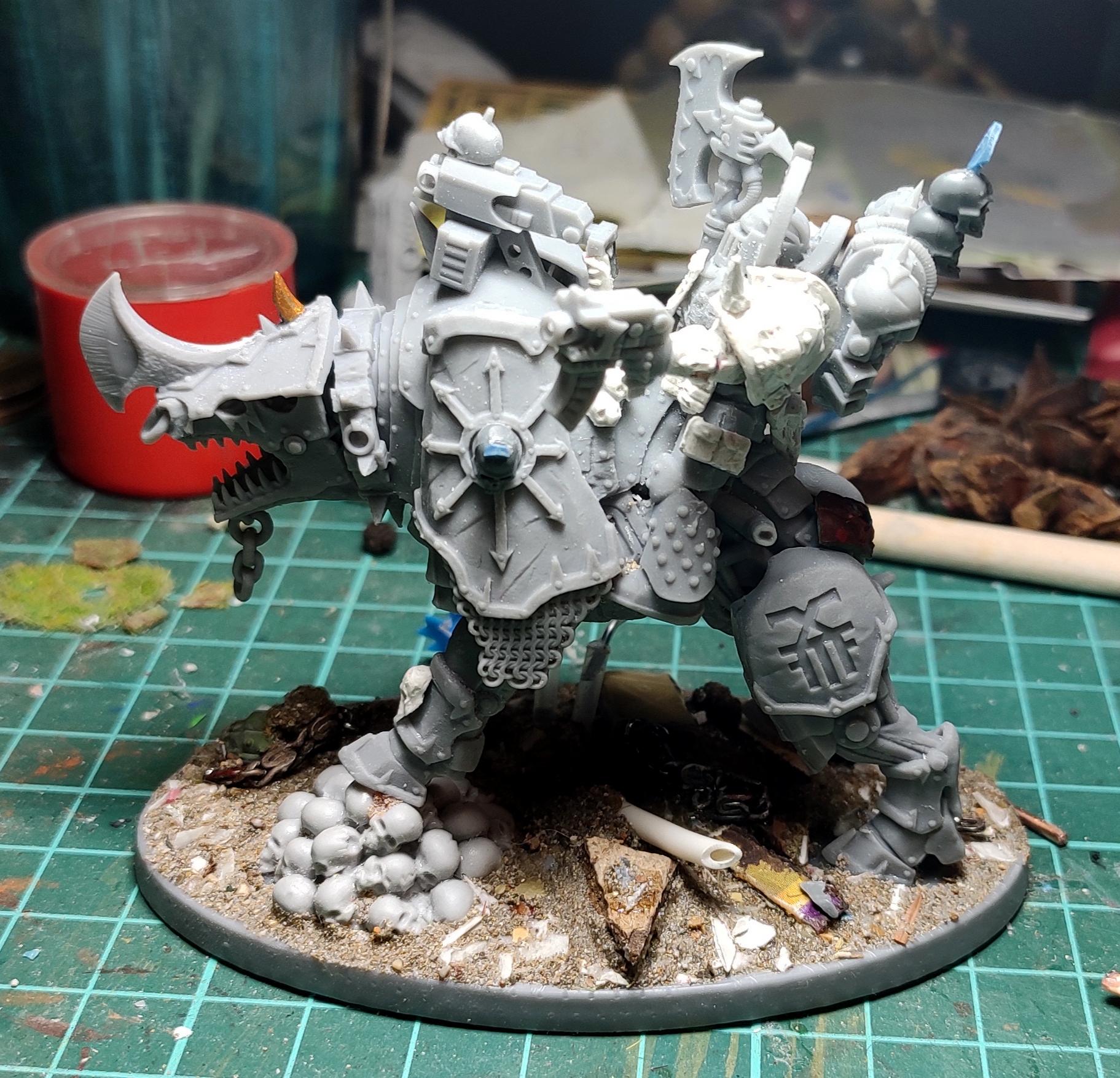 3d Print, Berserk, Berserkers, Berzerk, Berzerker, Blood For The Blood God, Cavalry, Chain Axe, Chaos, Chaos Space Marines, Conversion, Heresy, Heretic Astartes, Juggernaut, Khorne, Putty, Skulls For Skull Throne, Storm Bolter, Traitor Legions, Warhammer 40,000, Work In Progress, World Eaters