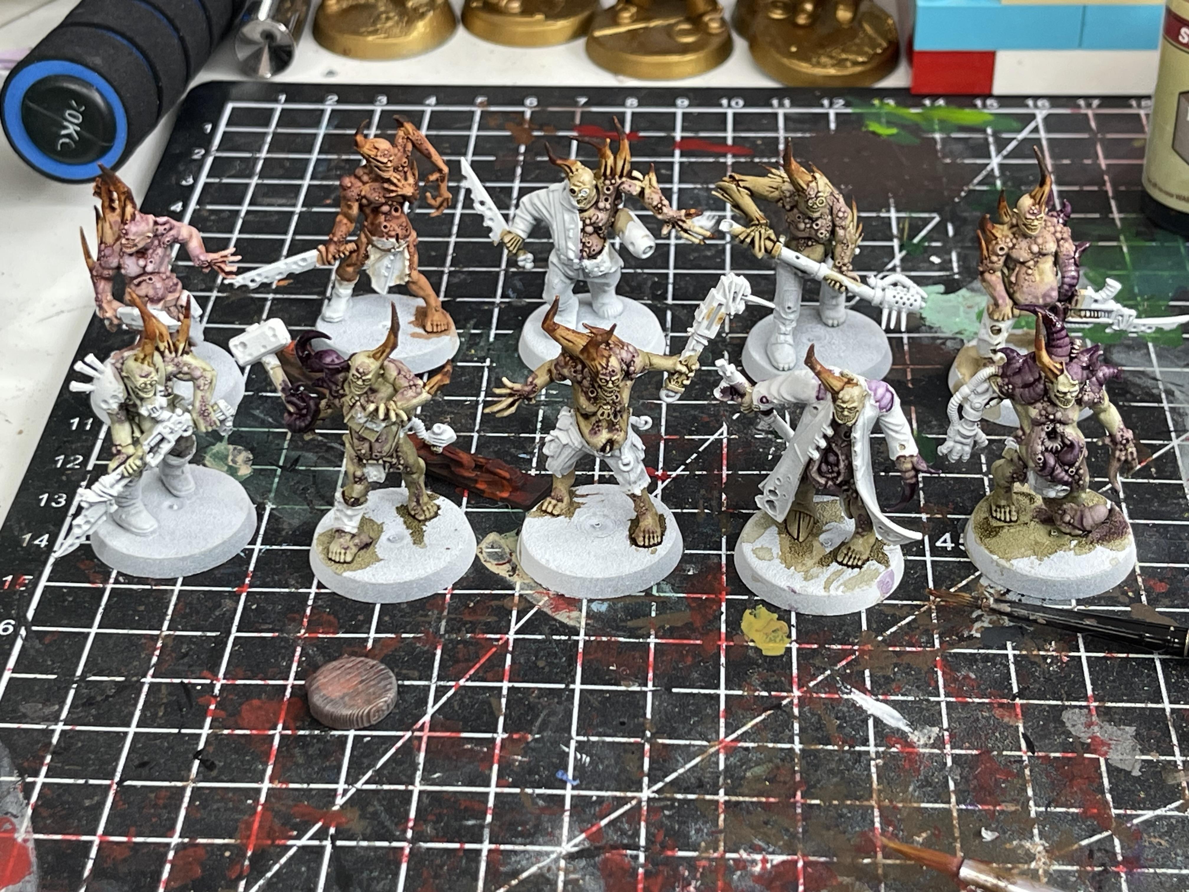 Death Guard, Poxwalkers, Warhammer 40,000, Warhammer Fantasy, Work In Progress