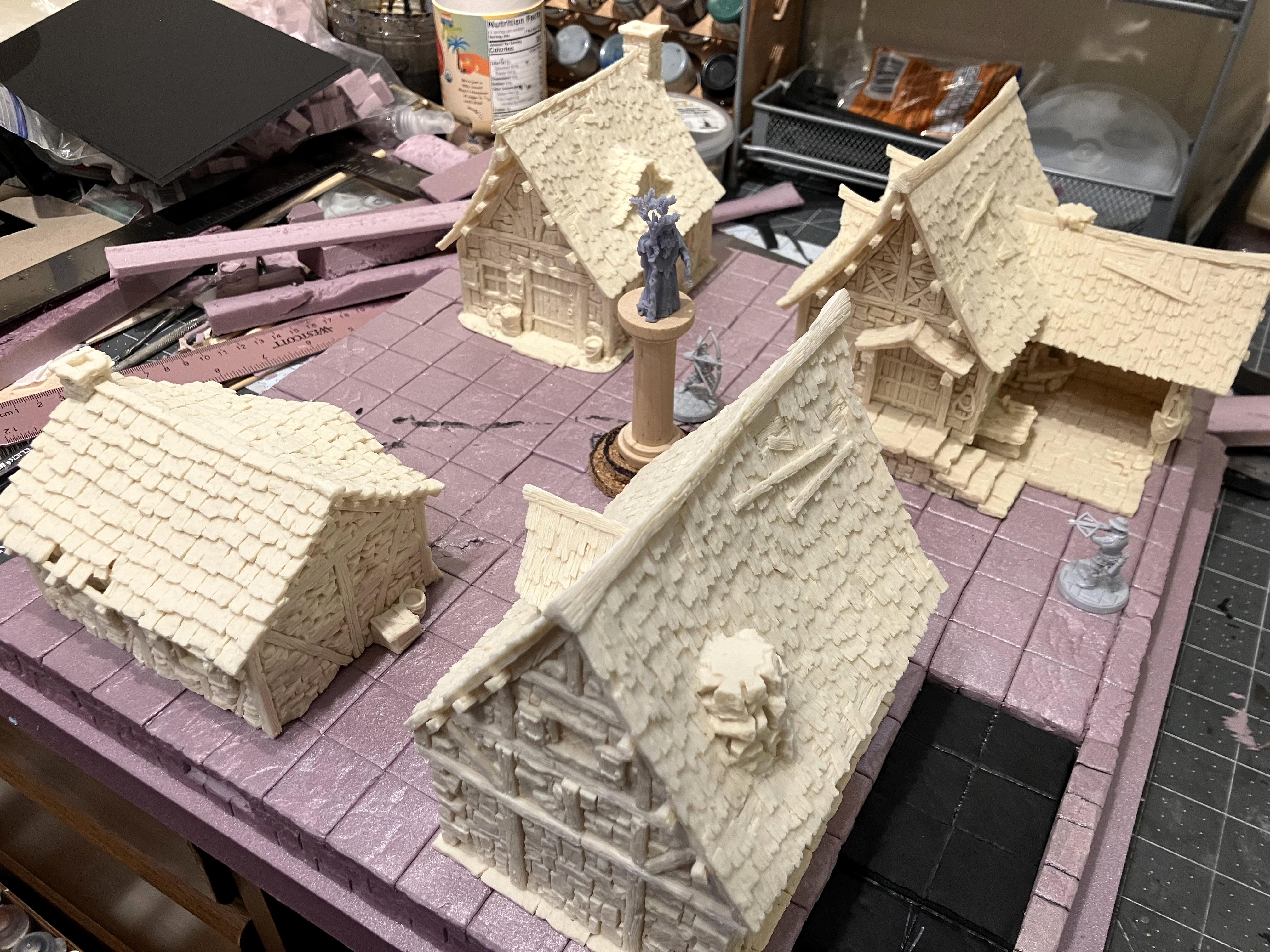 Age Of Sigmar, Kitbash, Medieval, Mordheim, Scratch Build, Terrain, Village, Warhammer Fantasy