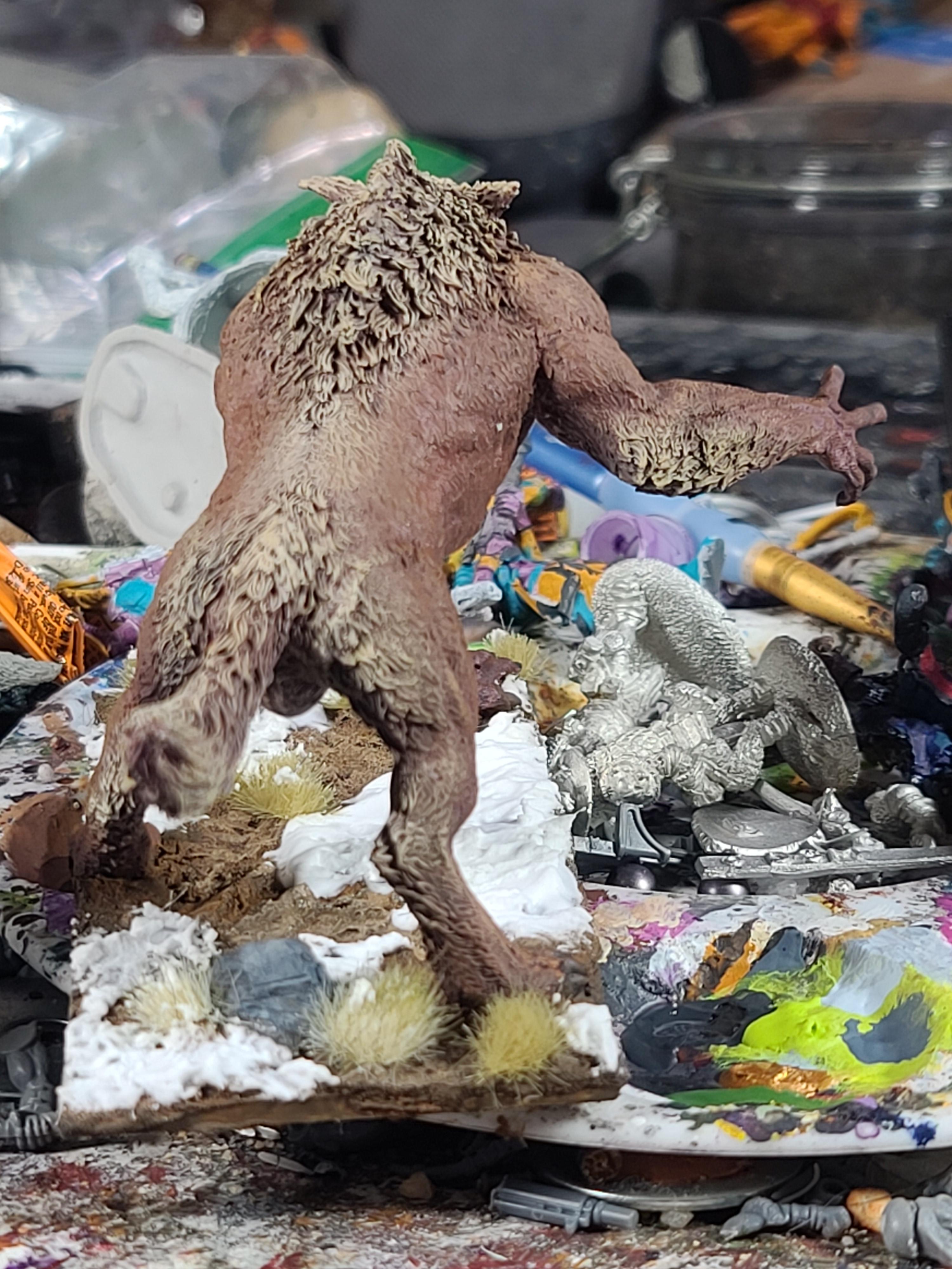 Anglcynn, Cnebba, Maegenwulf, Mierce Miniatures, Monster, Werewolf