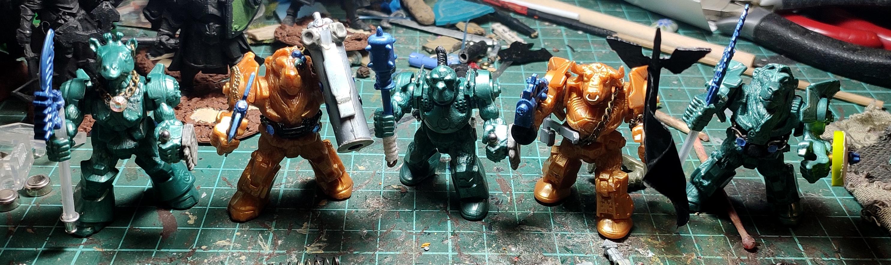 Animals, Battle Beasts, Conversion, Cyborg, Fantasy Battles, From Russia, Heavy Support, Heavy Weapon, Infantry, Scratch Build, Technolog, Tehnolog, Warriors, Work In Progress, Zveroboty
