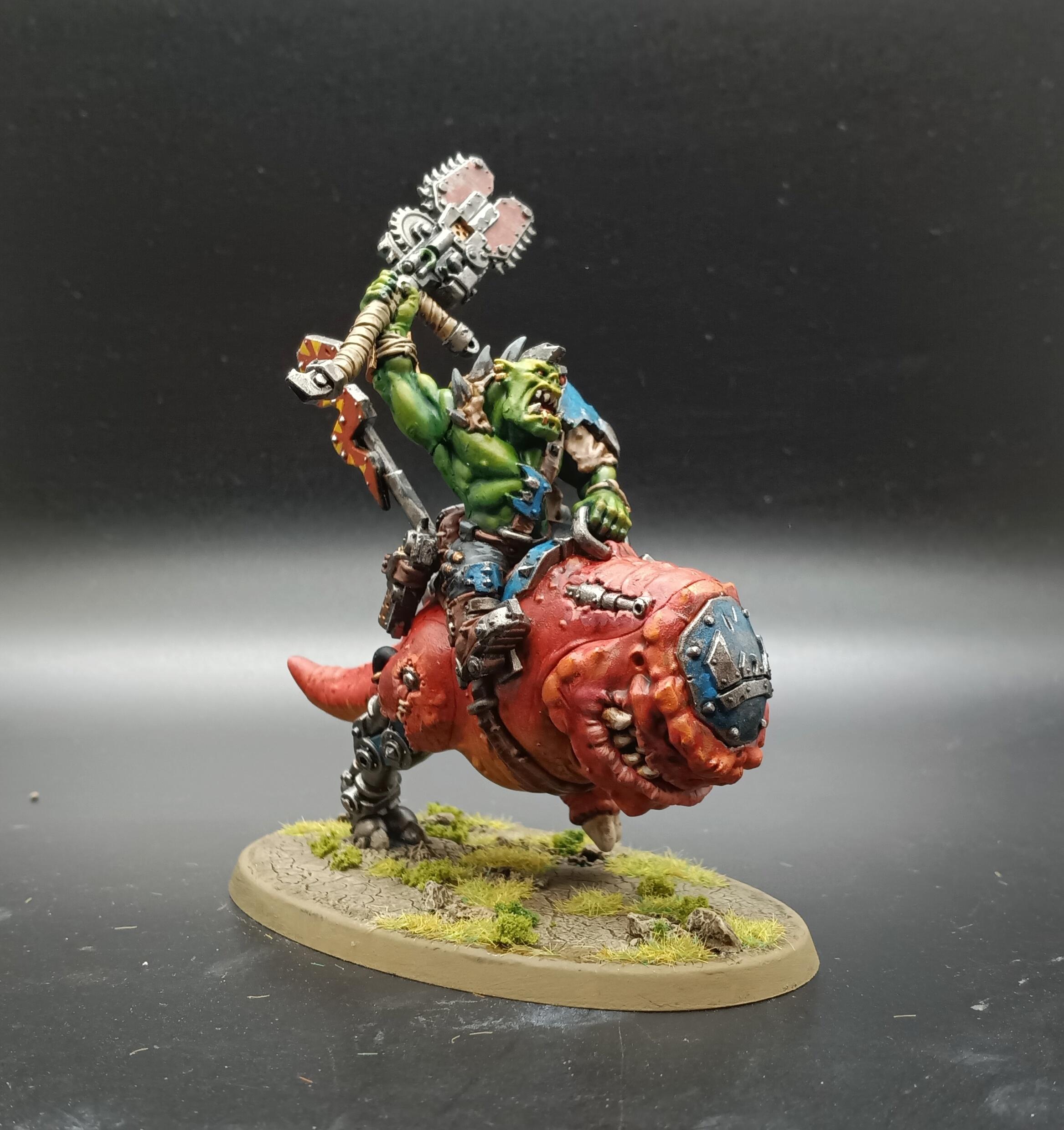 Deathskulls, Nob On Smasha Squig, Orks, Squighog Boyz