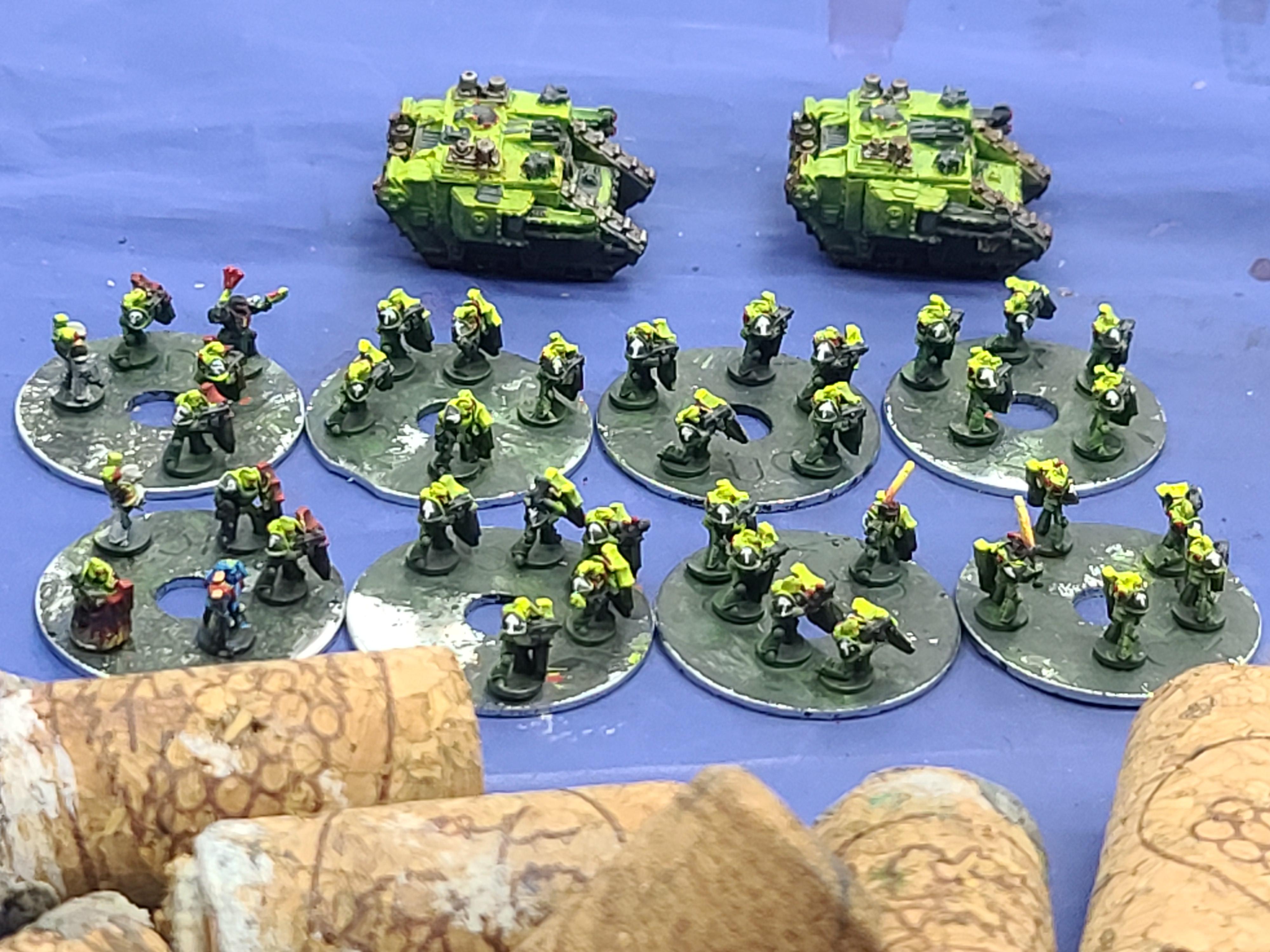 6mm, Breachers, Epic, Games Workshop, Land Raider, Salamanders, Space Marines, Vanguard Miniatures, Warhammer 40,000