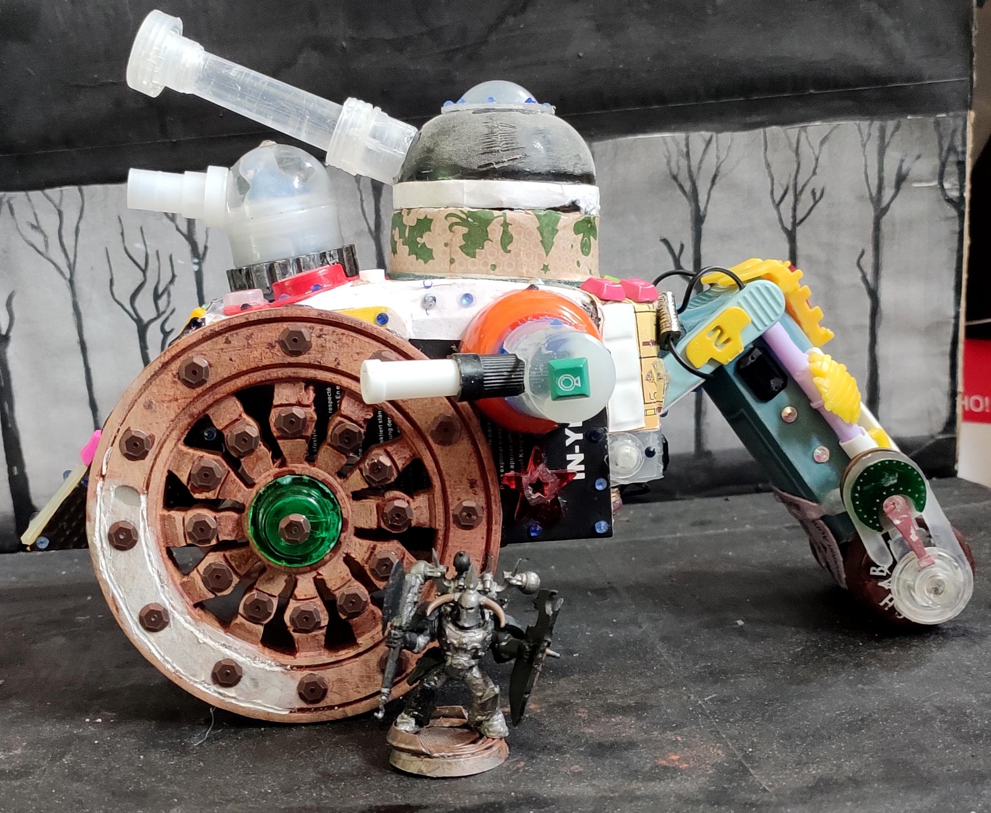 Armored Vehicle, Heavy Support, Scratch Build, Sponson, Tank, Tsar Tank, Wheeled, Wooden, Work In Progress