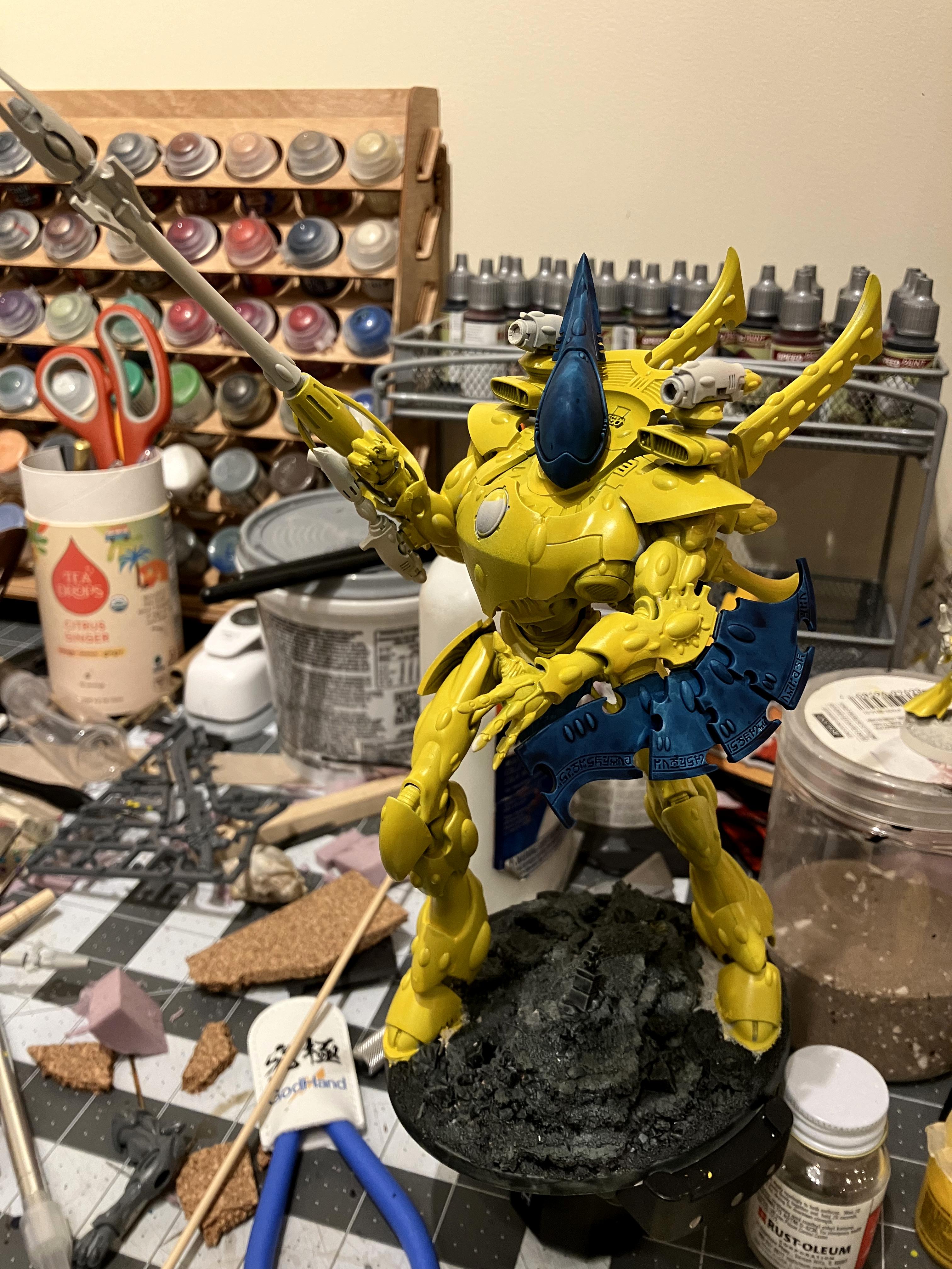 Aeldari, Eldar, Iyanden, Speedpaint, Work In Progress, Wraithknight