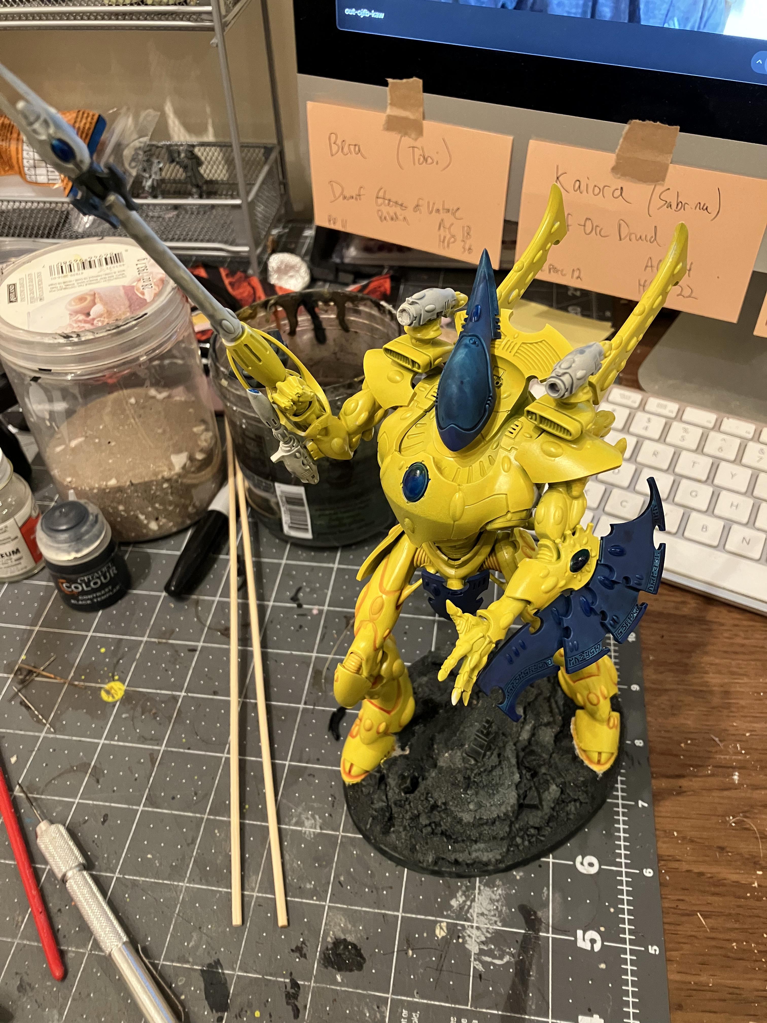 Aeldari, Eldar, Iyanden, Speedpaint, Work In Progress, Wraithknight