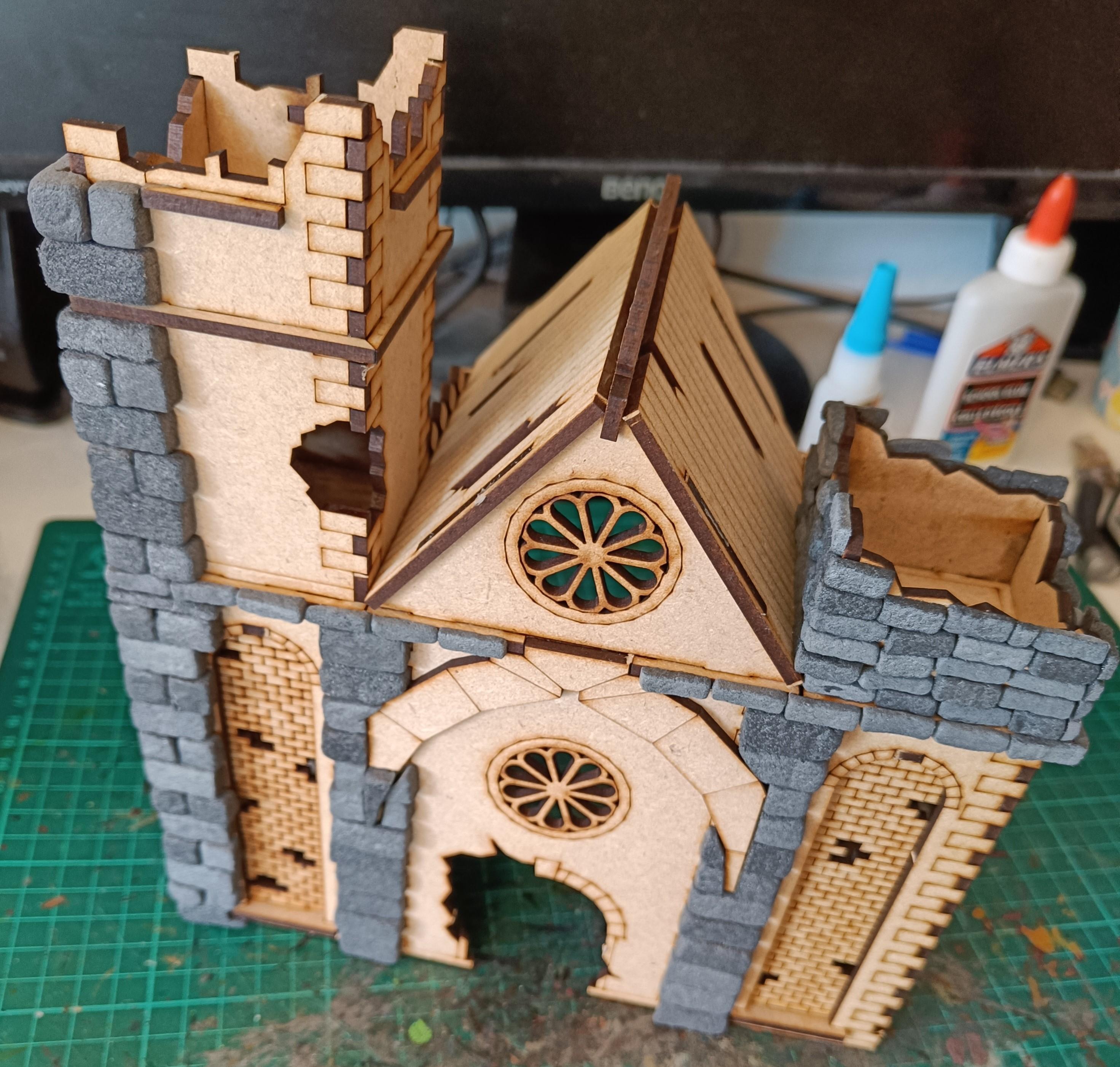 Mdf, Mordheim, Ruined Church, Terrain
