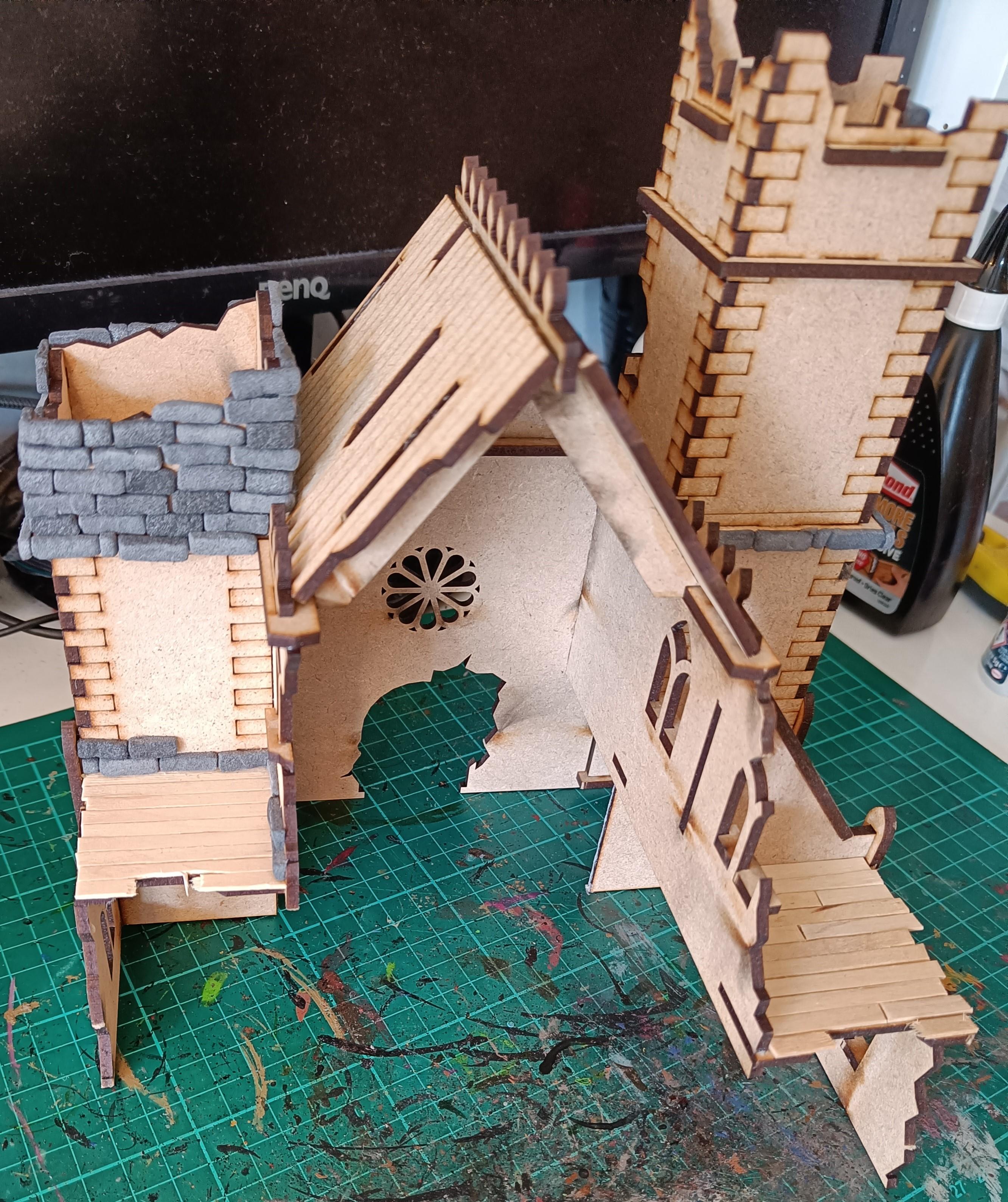 Mdf, Mordheim, Ruined Church, Terrain