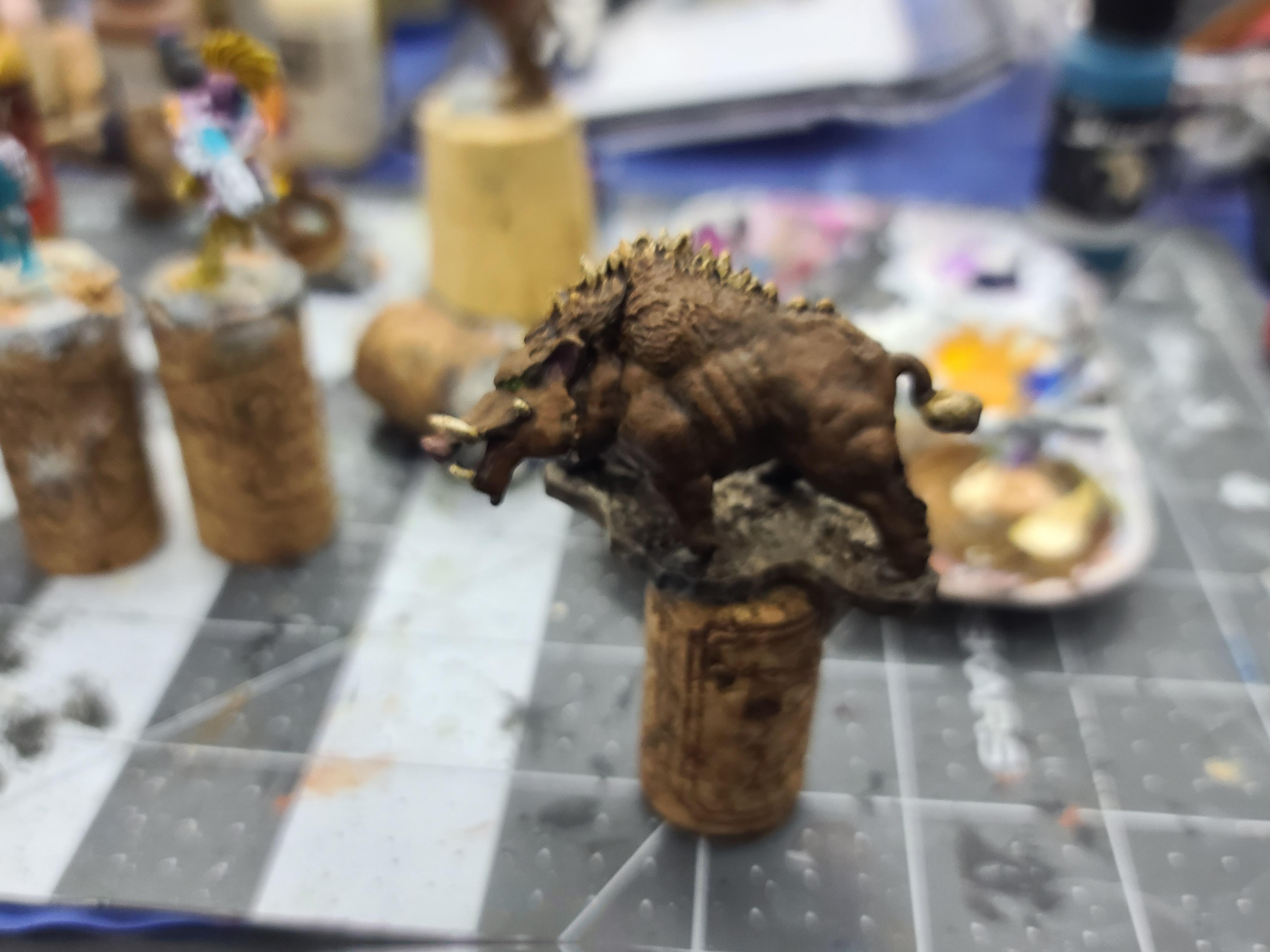 Boar, Bones, Dire Boar, Pig, Reaper Miniatures