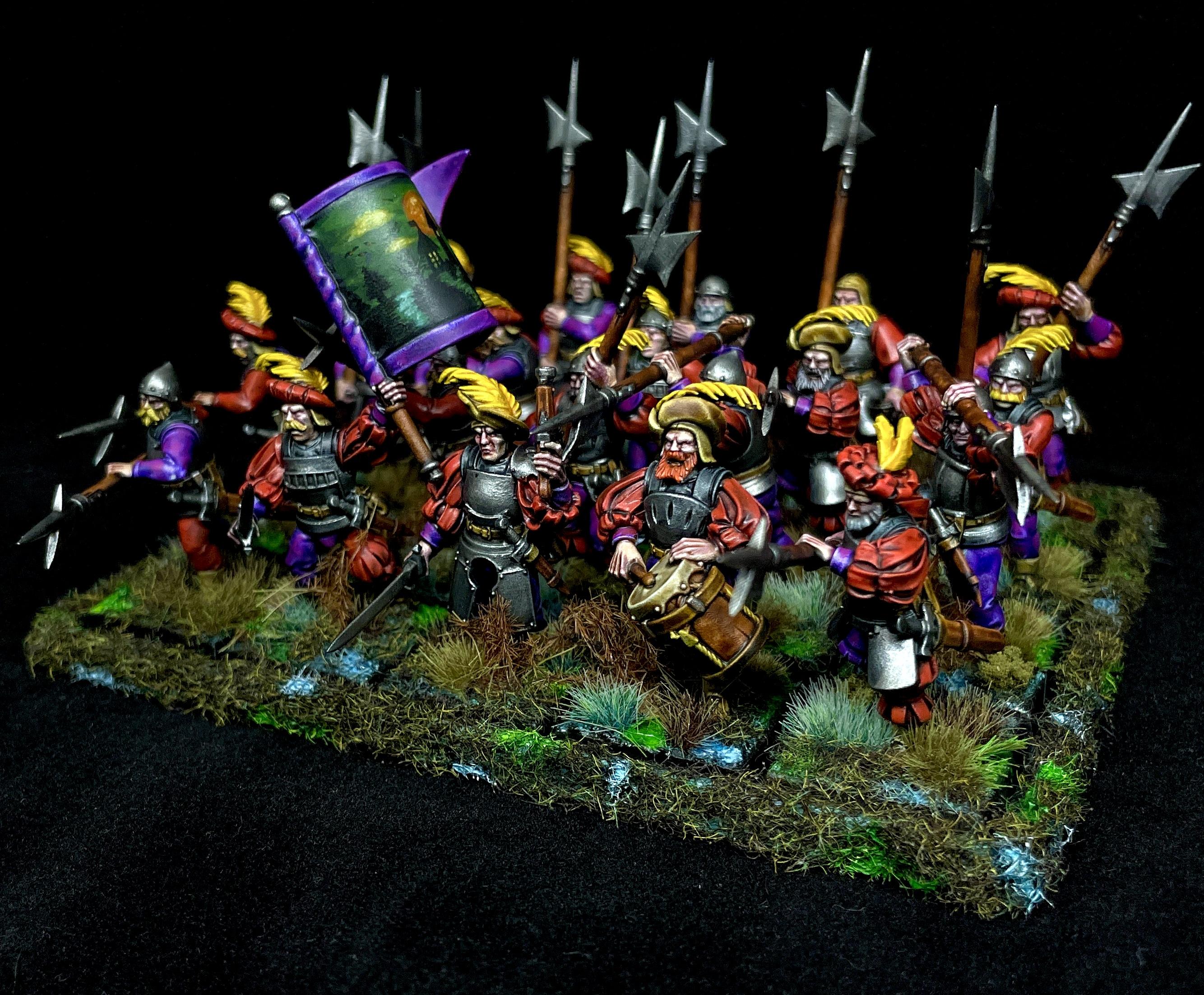 Empire, Empire Halberdiers, Empire Of Man Halberdiers, Empire Of Man State Troops, Sunland Halberdiers, Warhammer Fantasy