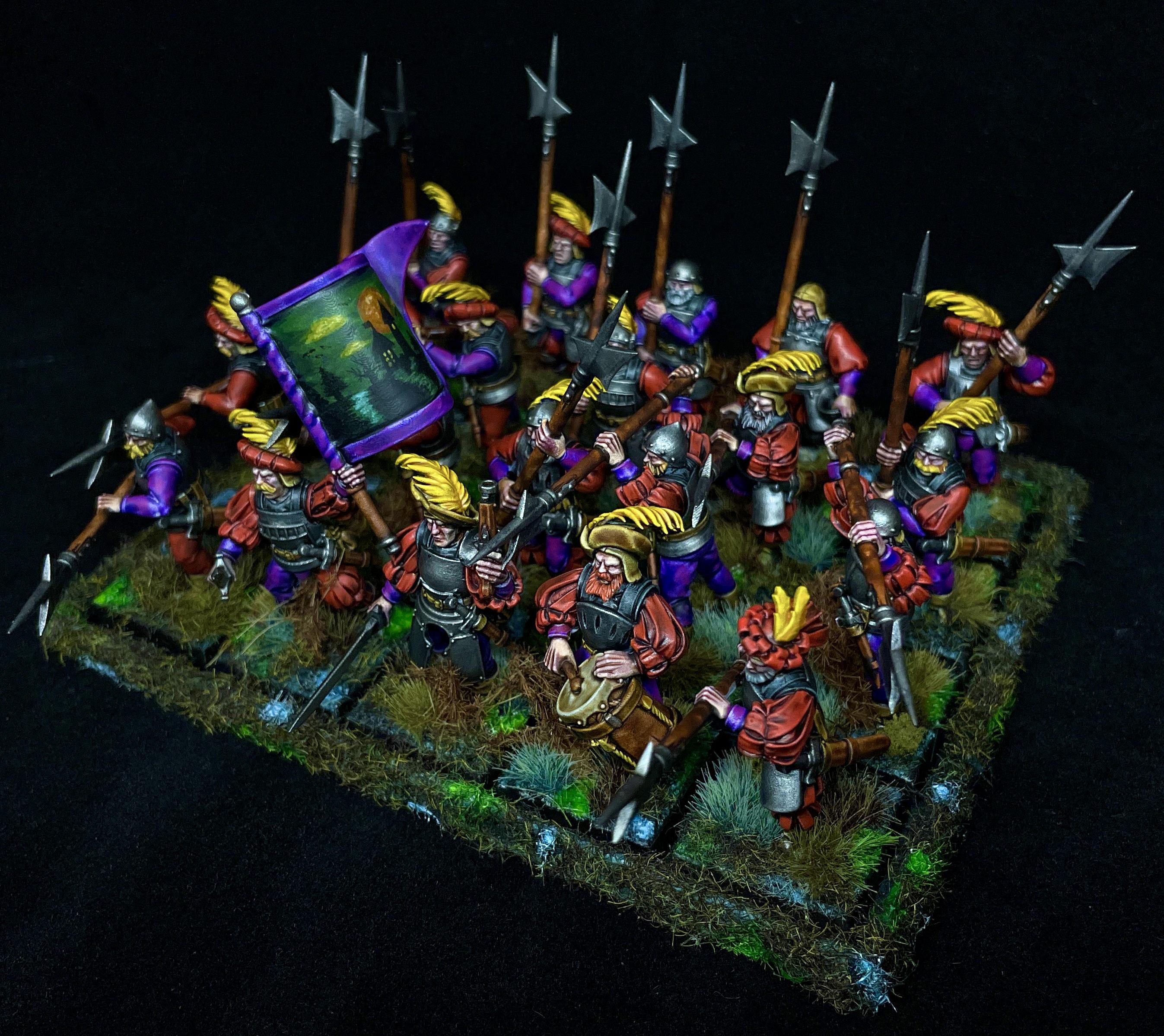Empire Halberdiers, Empire Of Man Halberdiers, Empire Of Man State Troops, Sunland Halberdiers