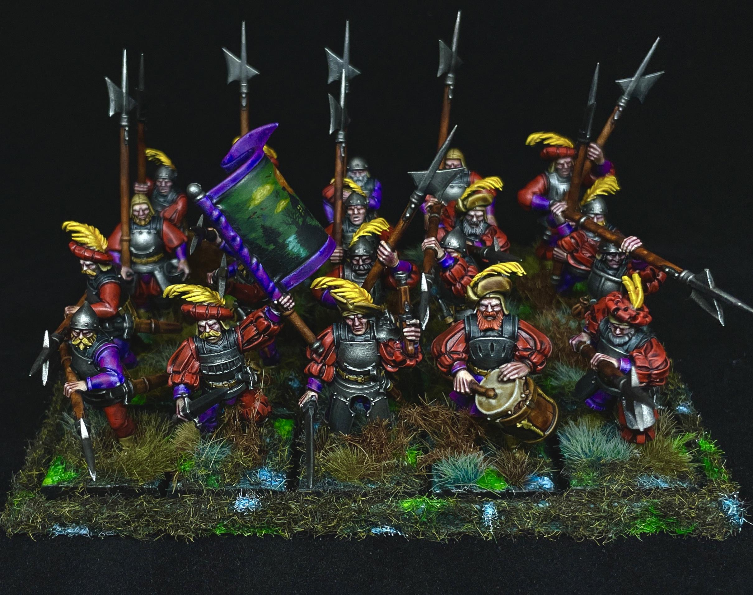 Empire Halberdiers, Empire Of Man Halberdiers, Empire Of Man State Troops, Sunland Halberdiers