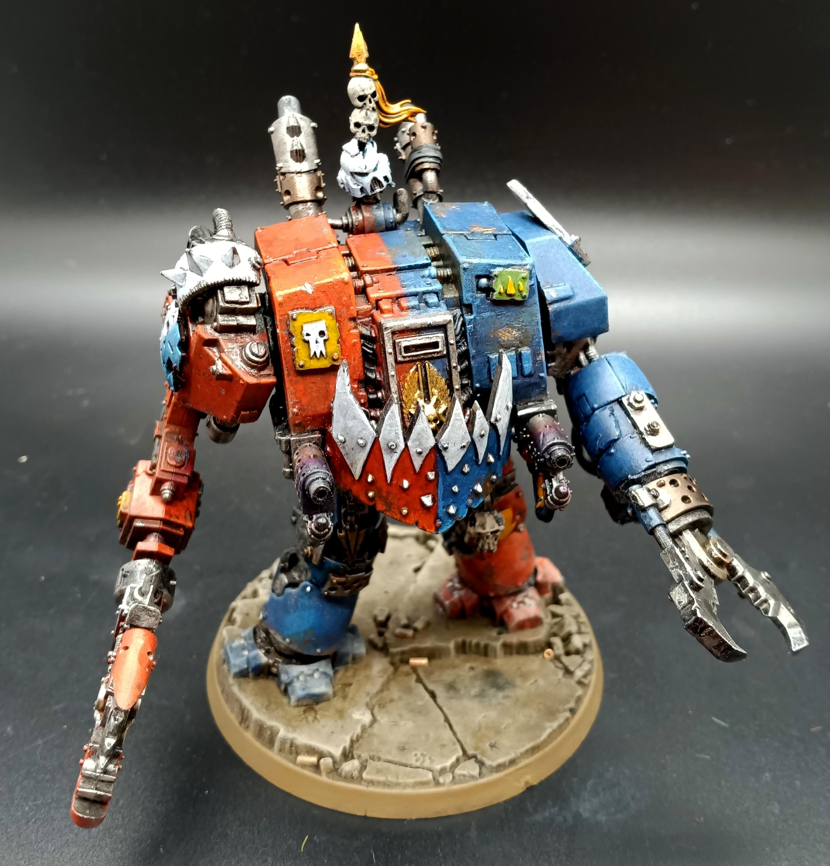 Boxnaught, Conversion, Deff Dread, Dreadnought, Kitbash, Looted, Orks