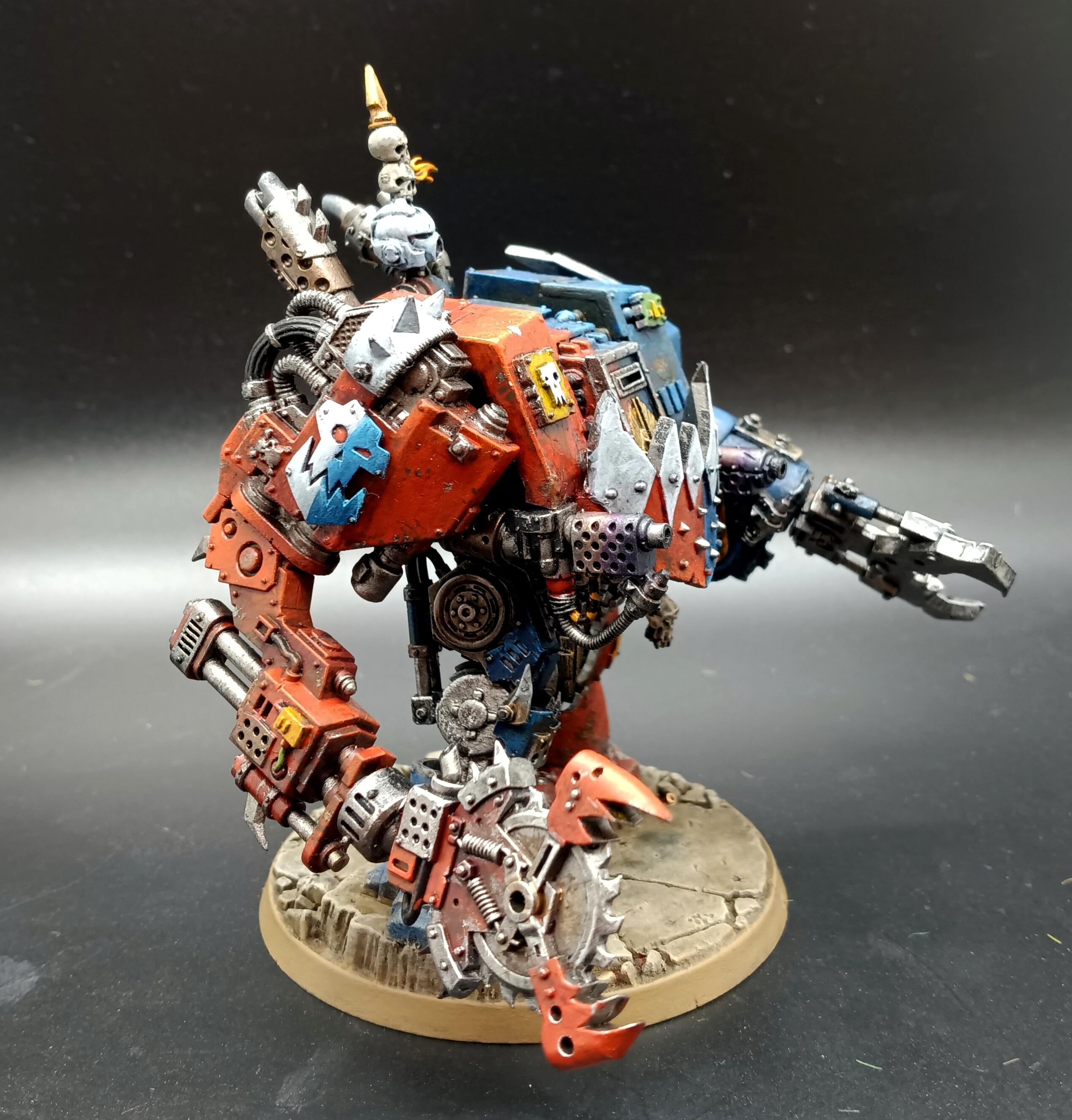 Boxnaught, Conversion, Deff Dread, Dreadnought, Kitbash, Looted, Orks