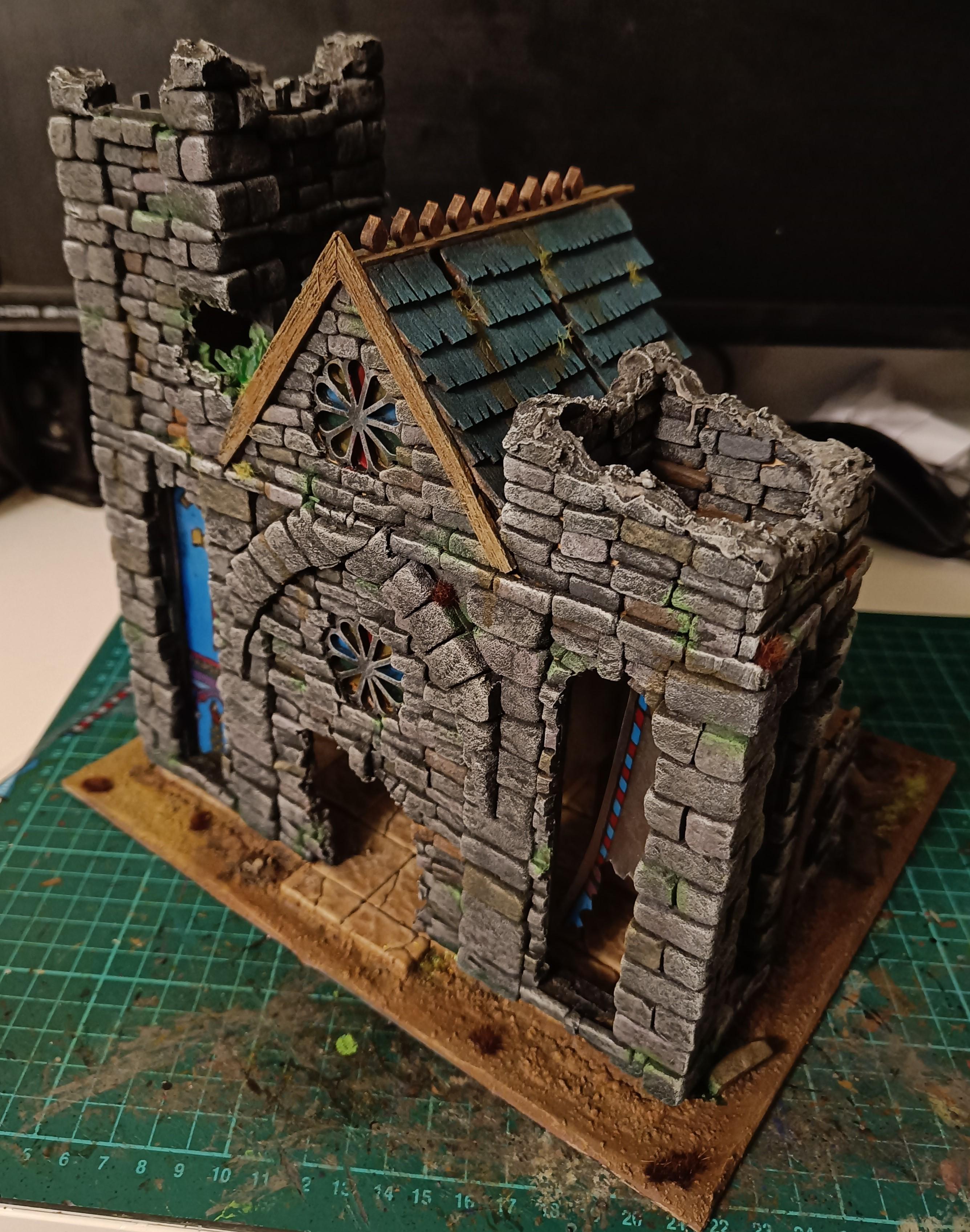 Mdf, Mordheim, Ruined Church, Terrain