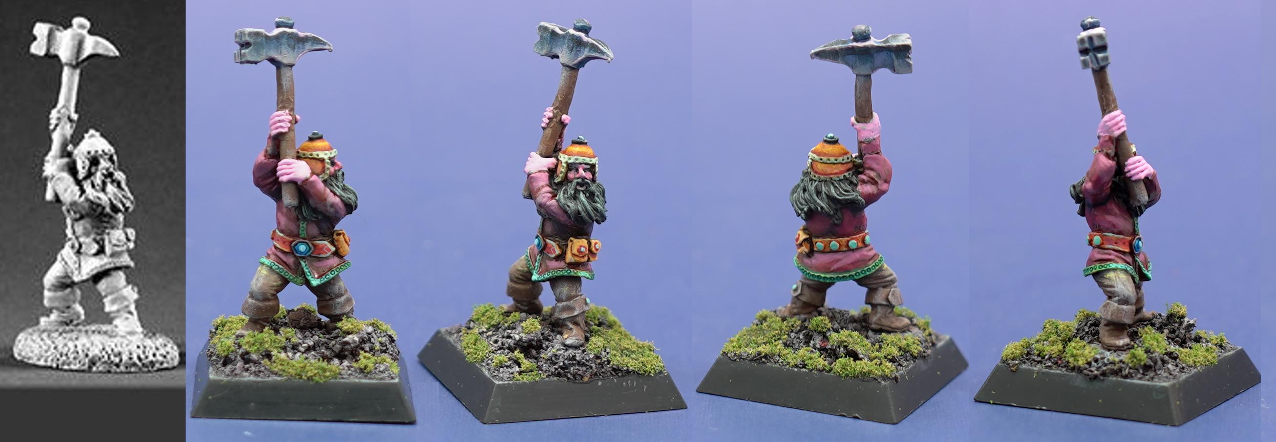 Dwarves, Knurl Hammerson, Reaper, Reaper Bones