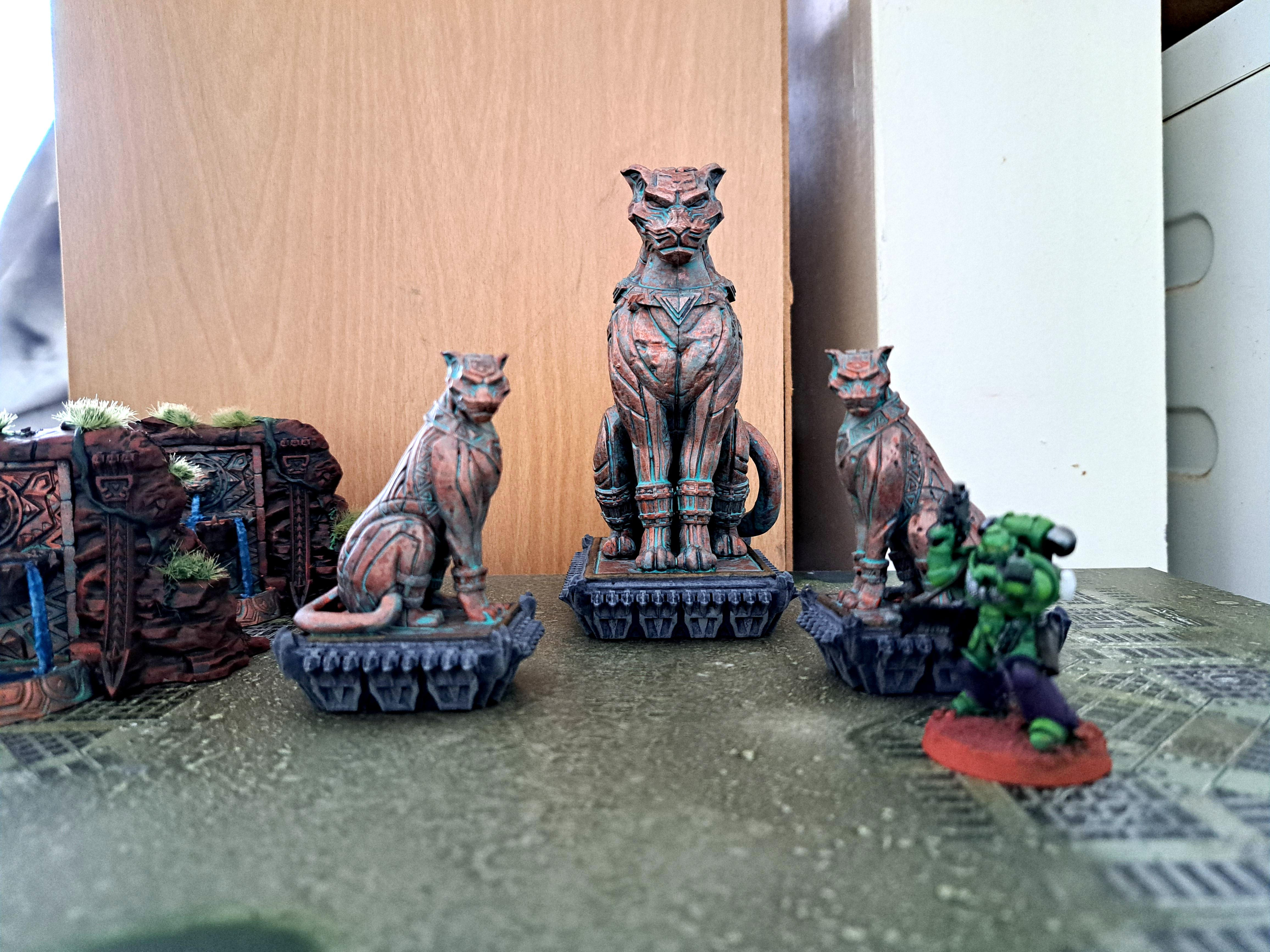 Bronze, Cat, Icons Of Bast, Mcp, Panther, Statue, Terrain, Wakanda