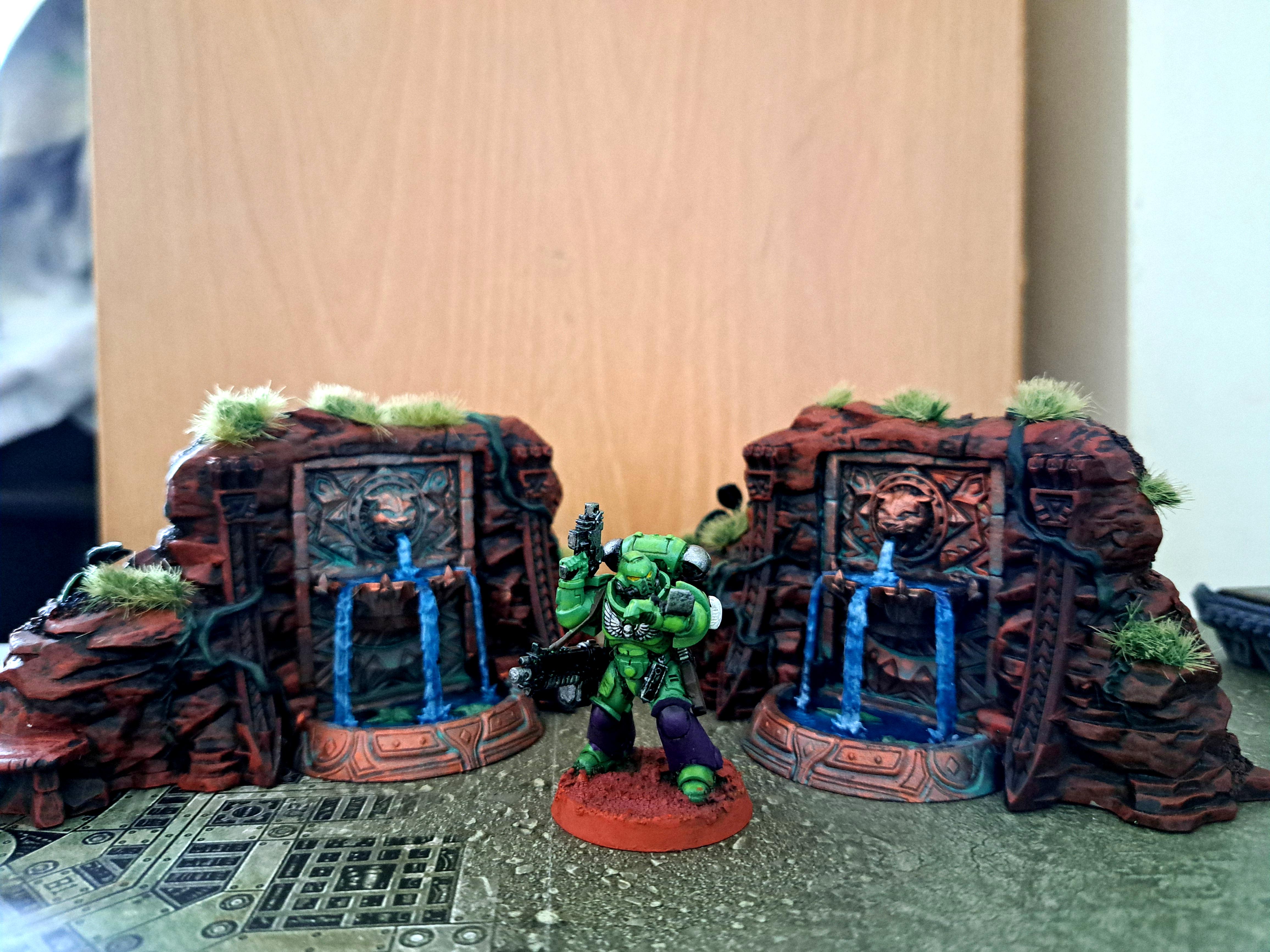 Bronze, Fountain, Icons Of Bast, Jungle, Mcp, Terrain, Wakanda