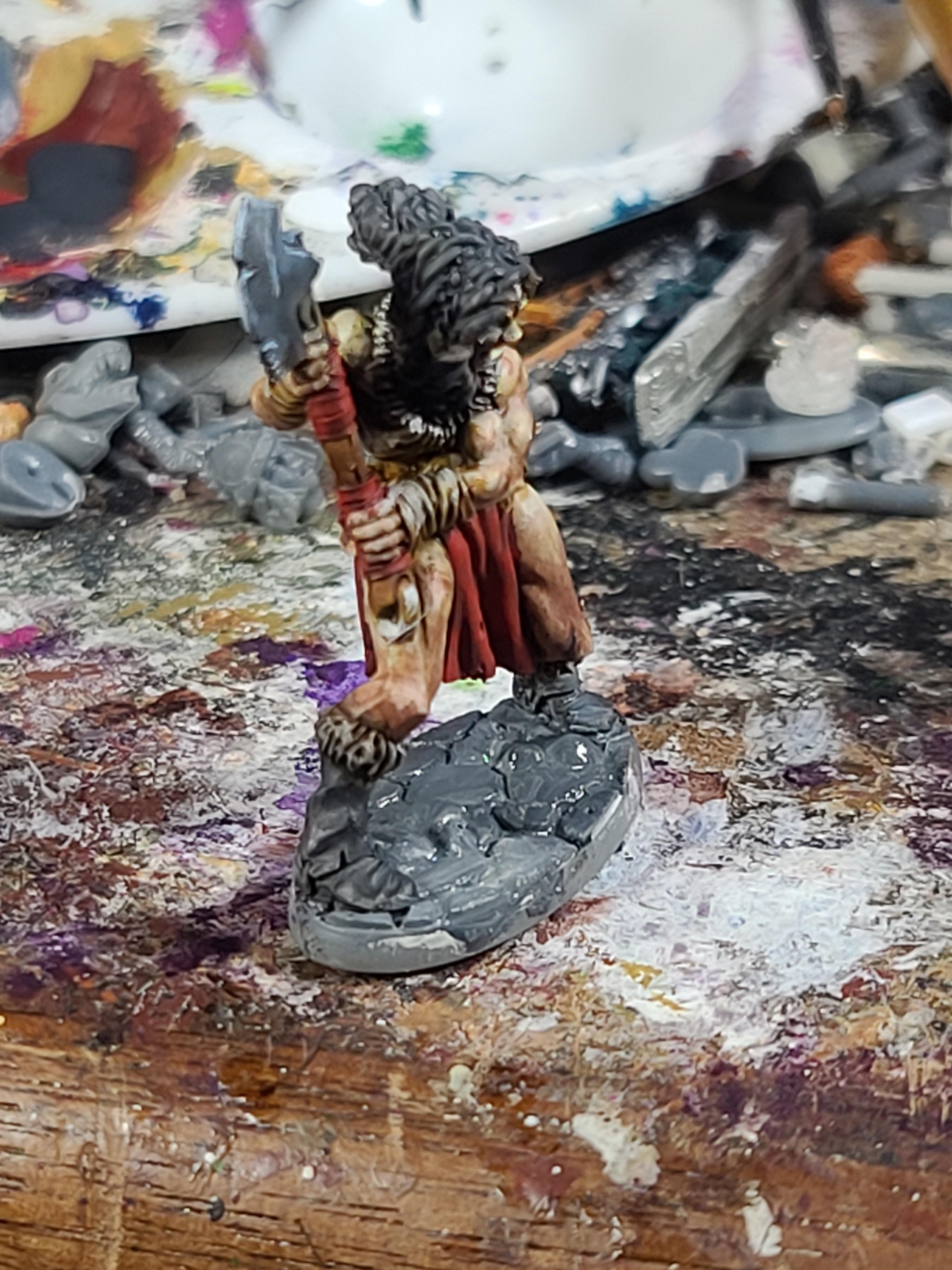 Bones, Conan Ish, Hyperborian Female, Reaper Miniatures, Tom Mason