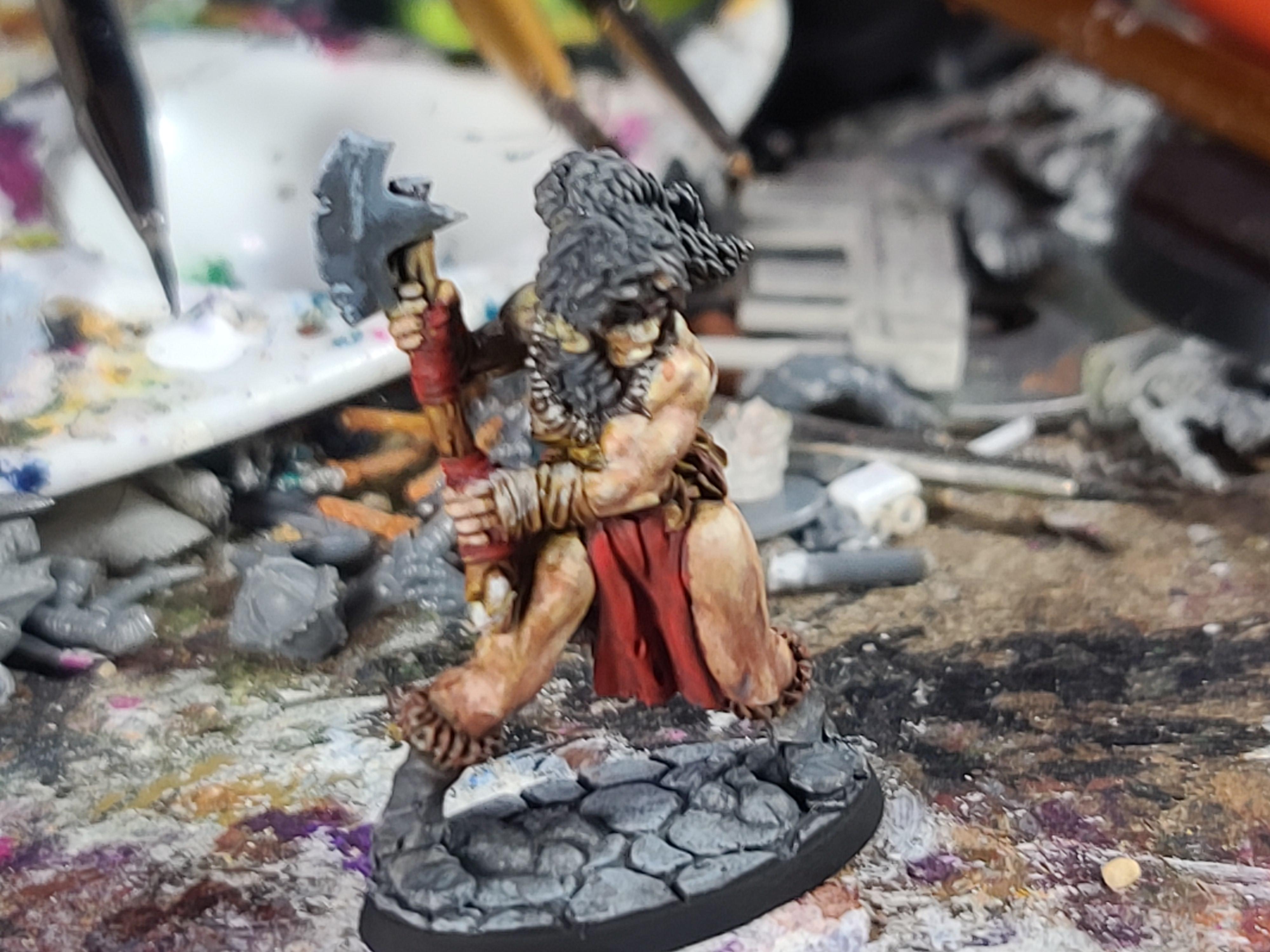 Axe, Barbarian, Bones, Hyperborian Heroine, Reaper Miniatures