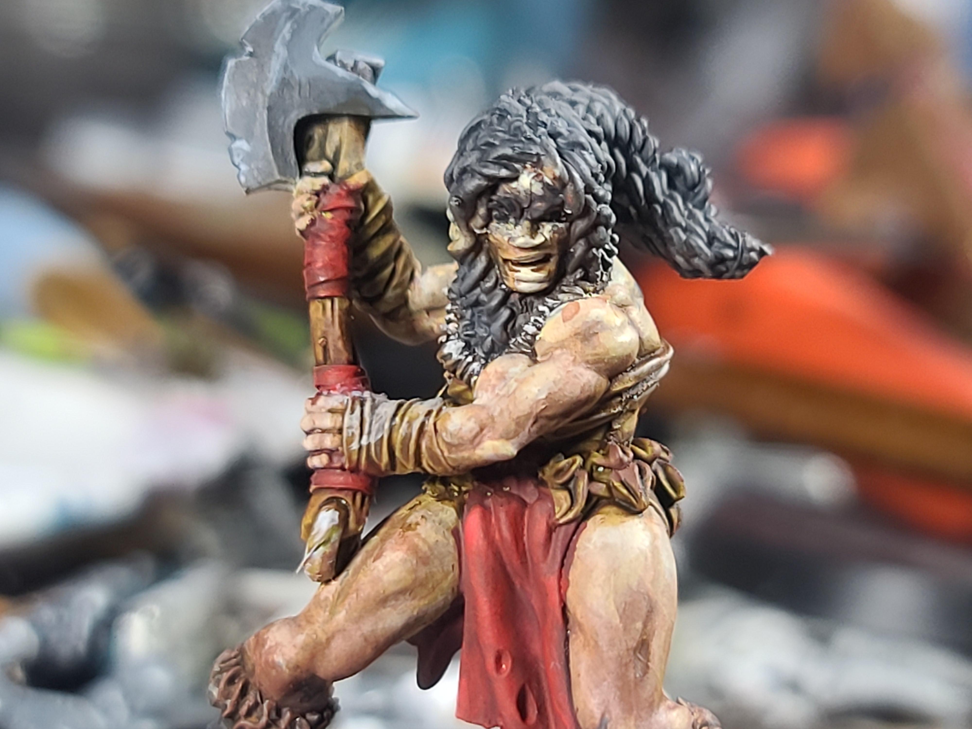 Axe, Barbarian, Bones, Hyperborian Heroine, Reaper Miniatures