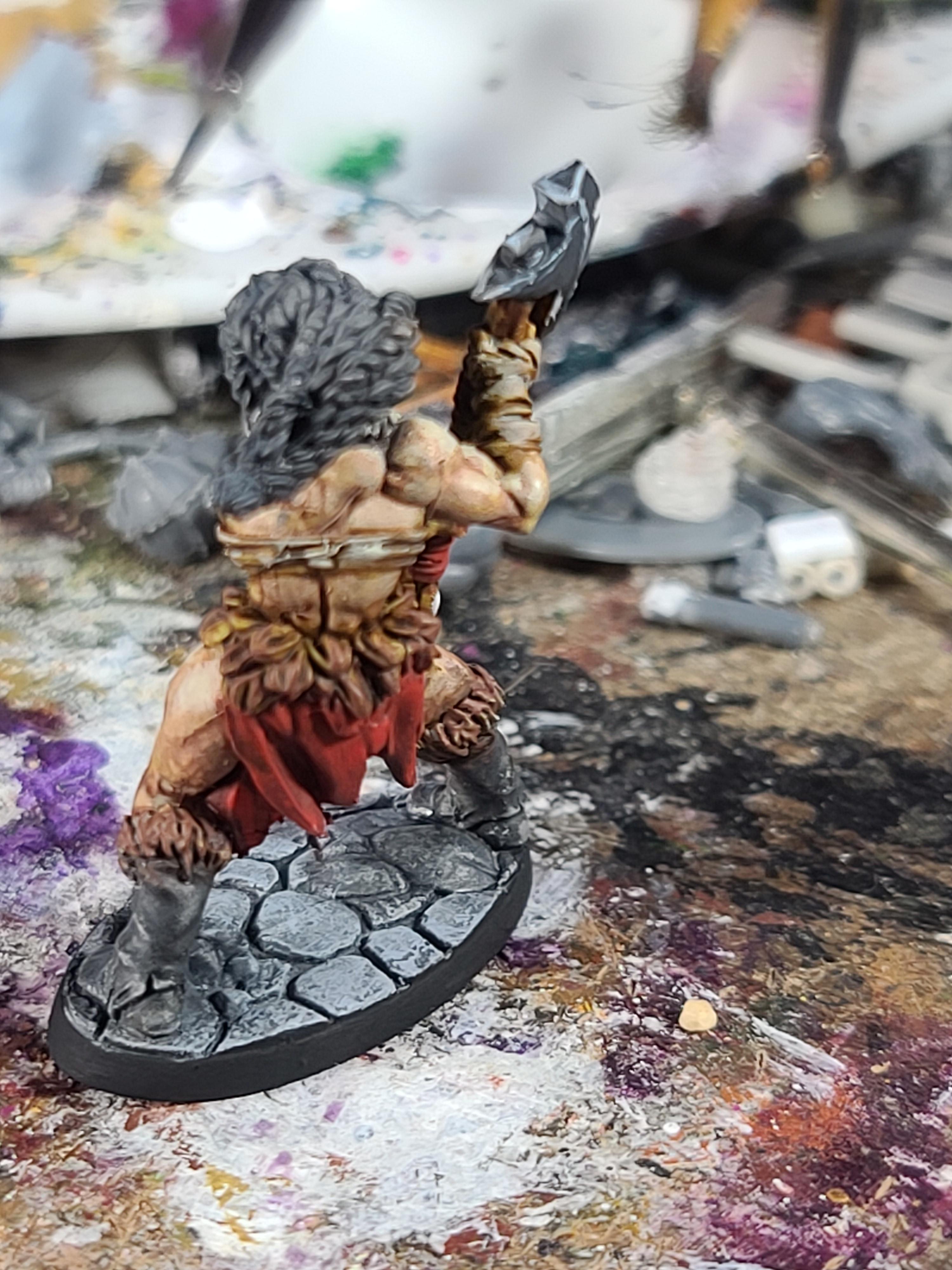 Axe, Barbarian, Bones, Hyperborian Heroine, Reaper Miniatures