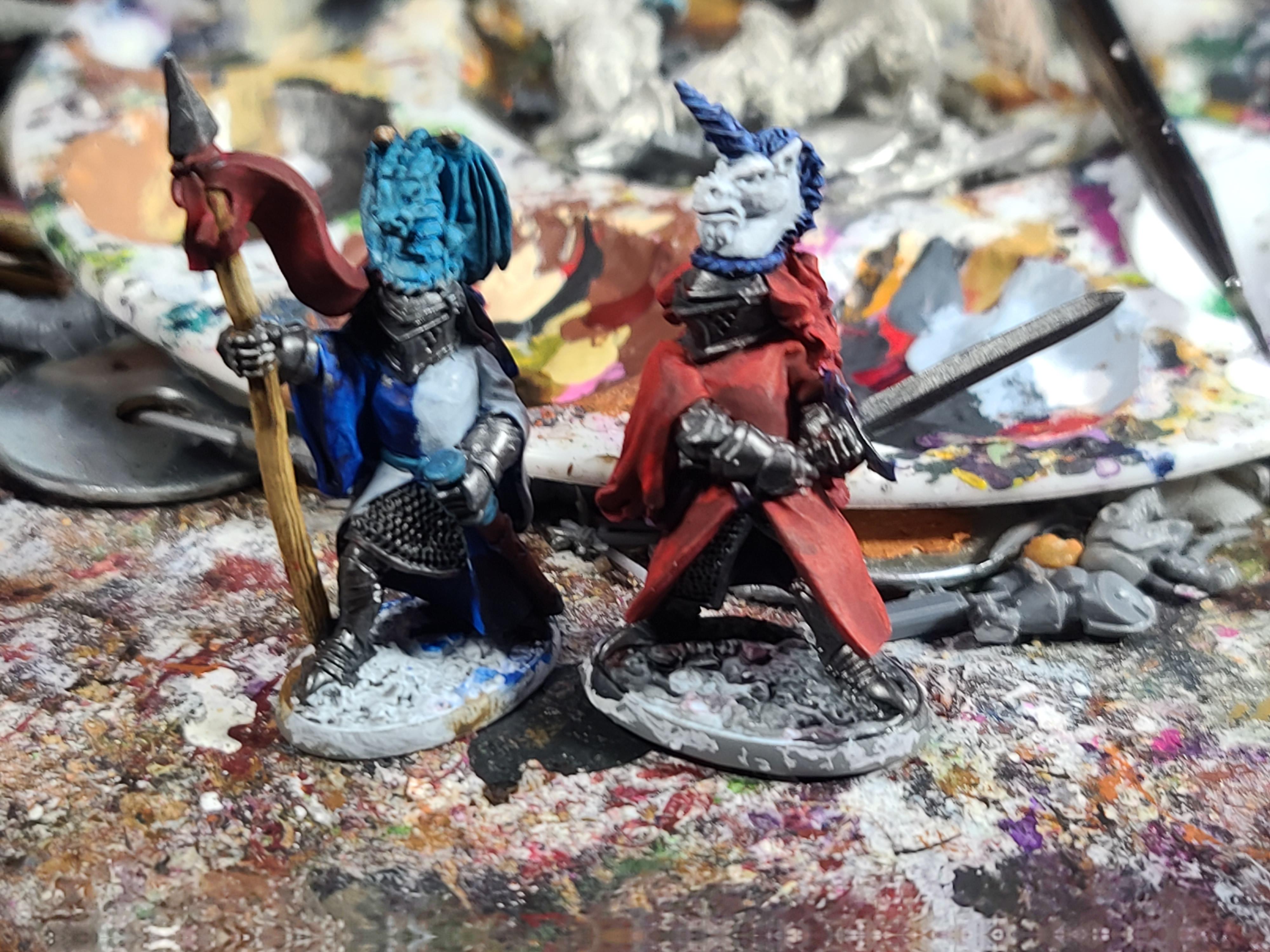 Bones, Dungeons And Dragons, Foot Knight, Knights, Reaper Miniatures, Two Handed Weapons
