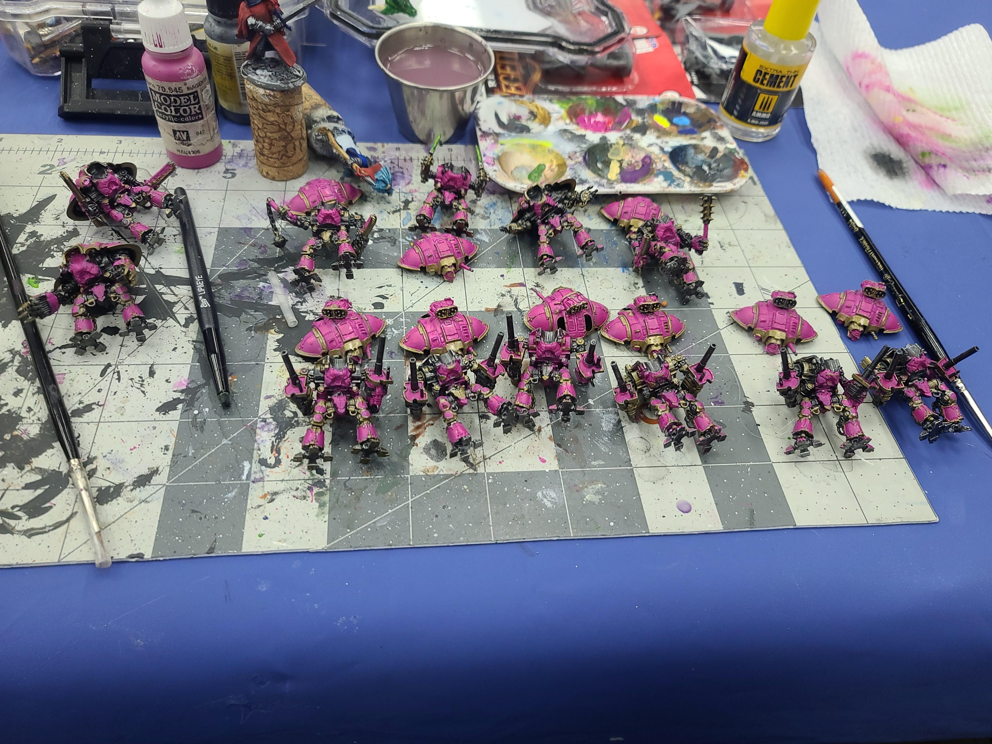 8mm, Adeptus Titanicus, Games Workshop, Knights, Plastic, Questoris