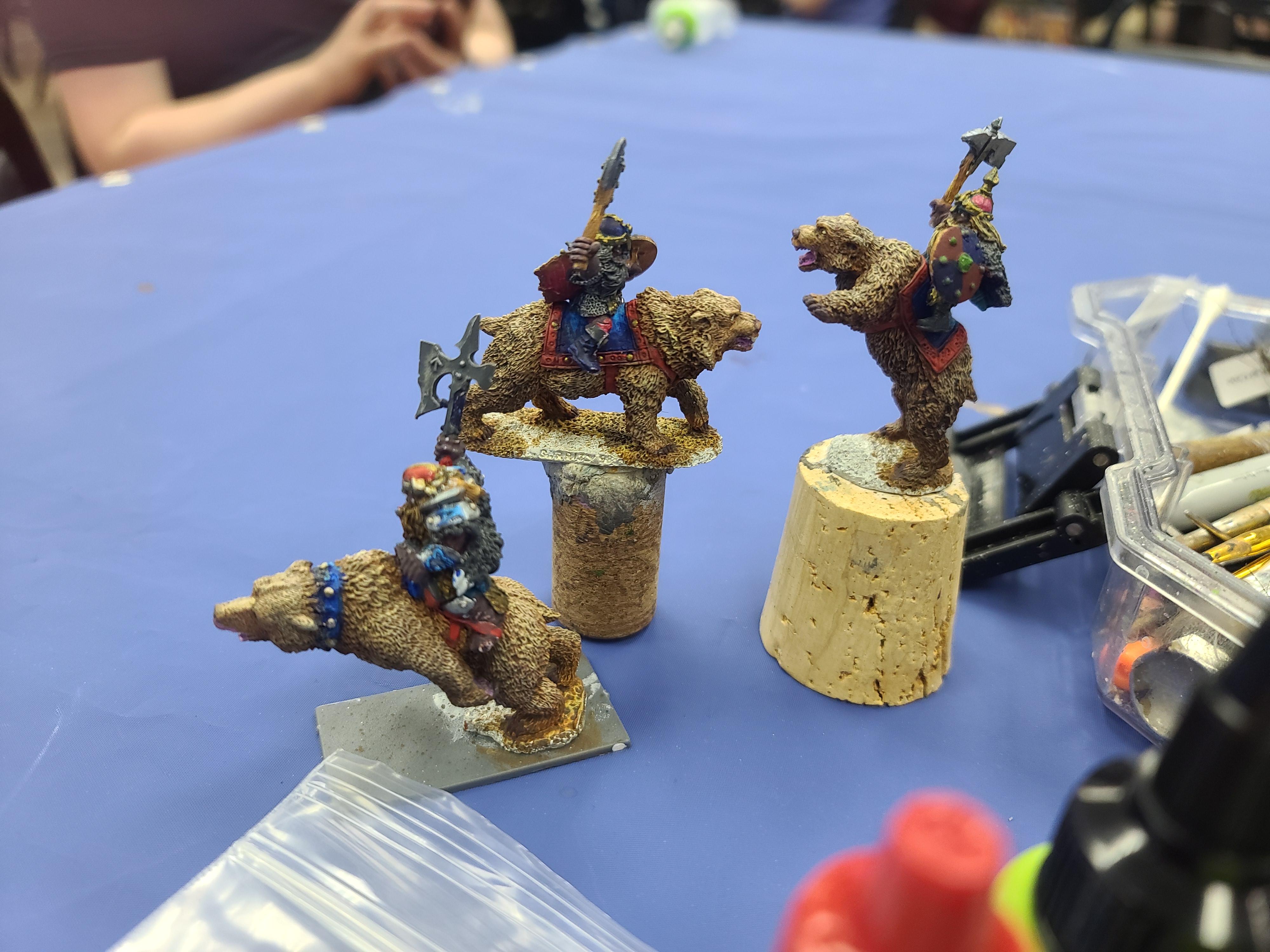 Bear, Bear Cavalry, Dwarves, Metal, Reaper Miniatures