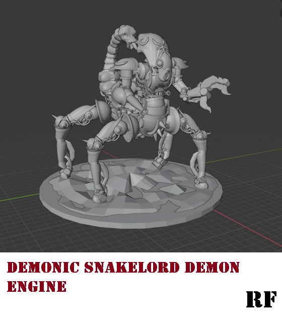 10mm, 6mm, Chaos, Demon Engine, Epic, Homebrew, Knights, Slaanesh, Titan