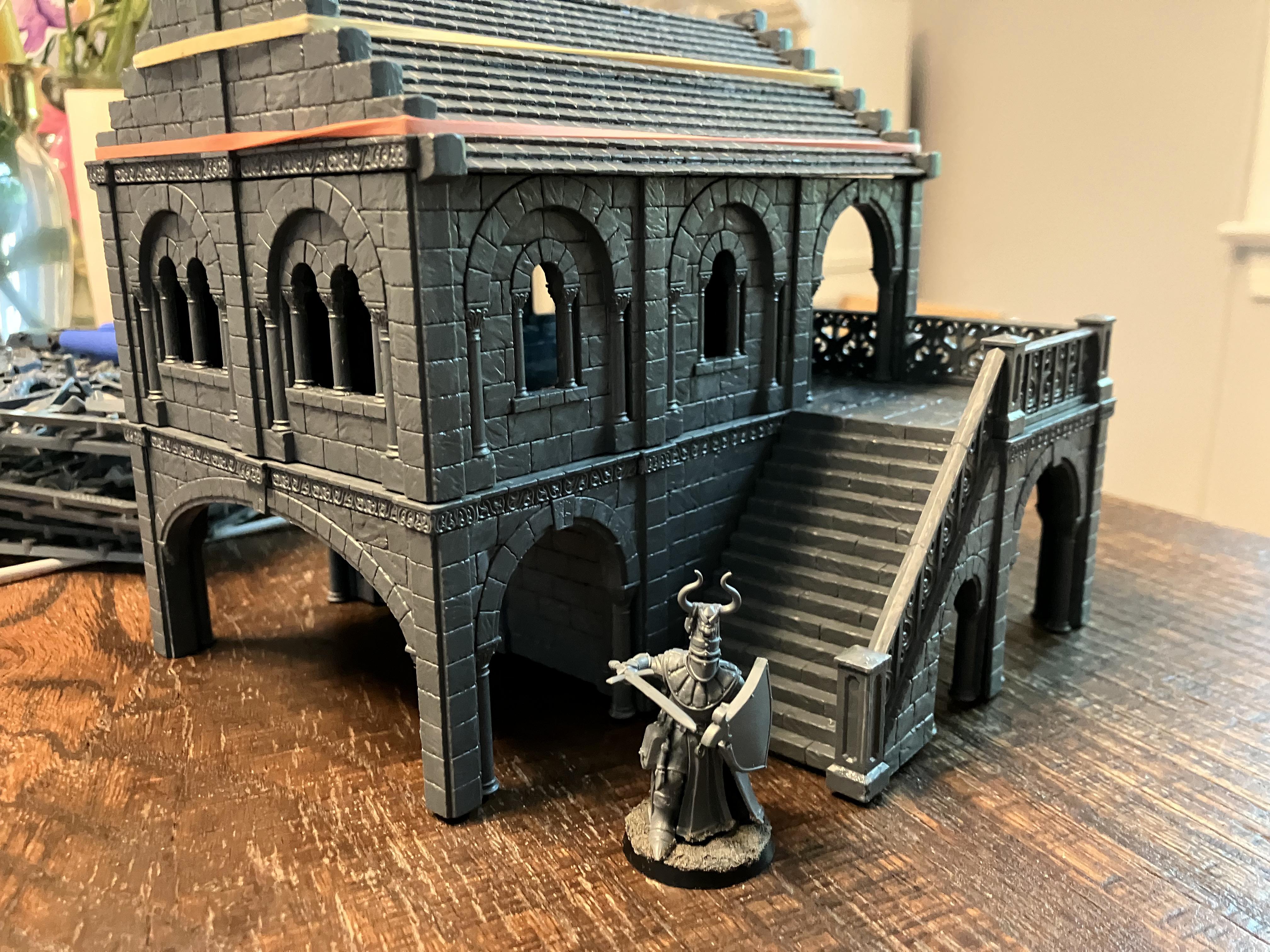 Games Workshop, Gondor, Kitbash, Lord Of The Rings, Mansion, Mesbg, Middle Earth, Terrain, Terrain Building