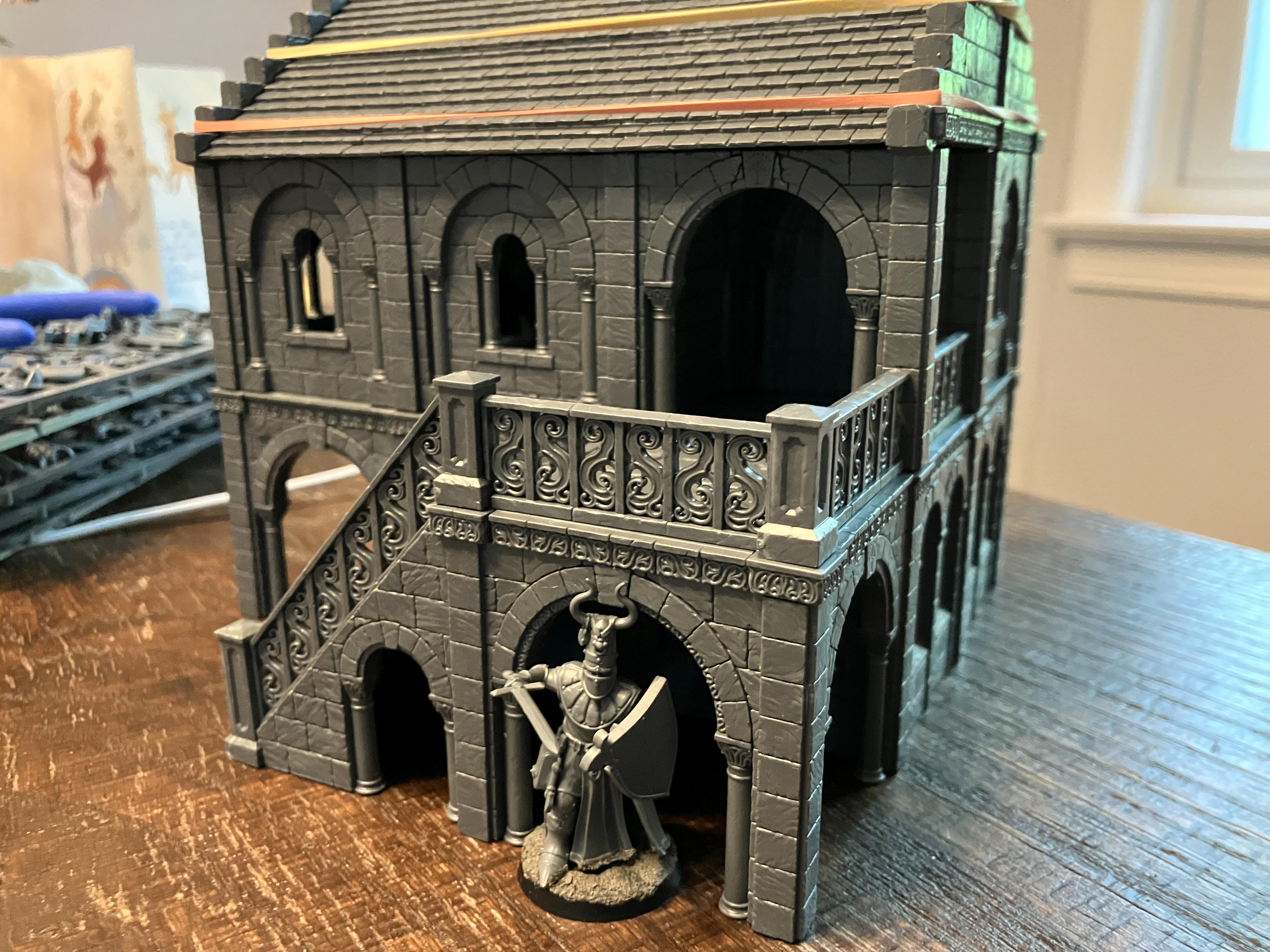 Games Workshop, Gondor, Kitbash, Lord Of The Rings, Mansion, Mesbg, Middle Earth, Terrain, Terrain Building