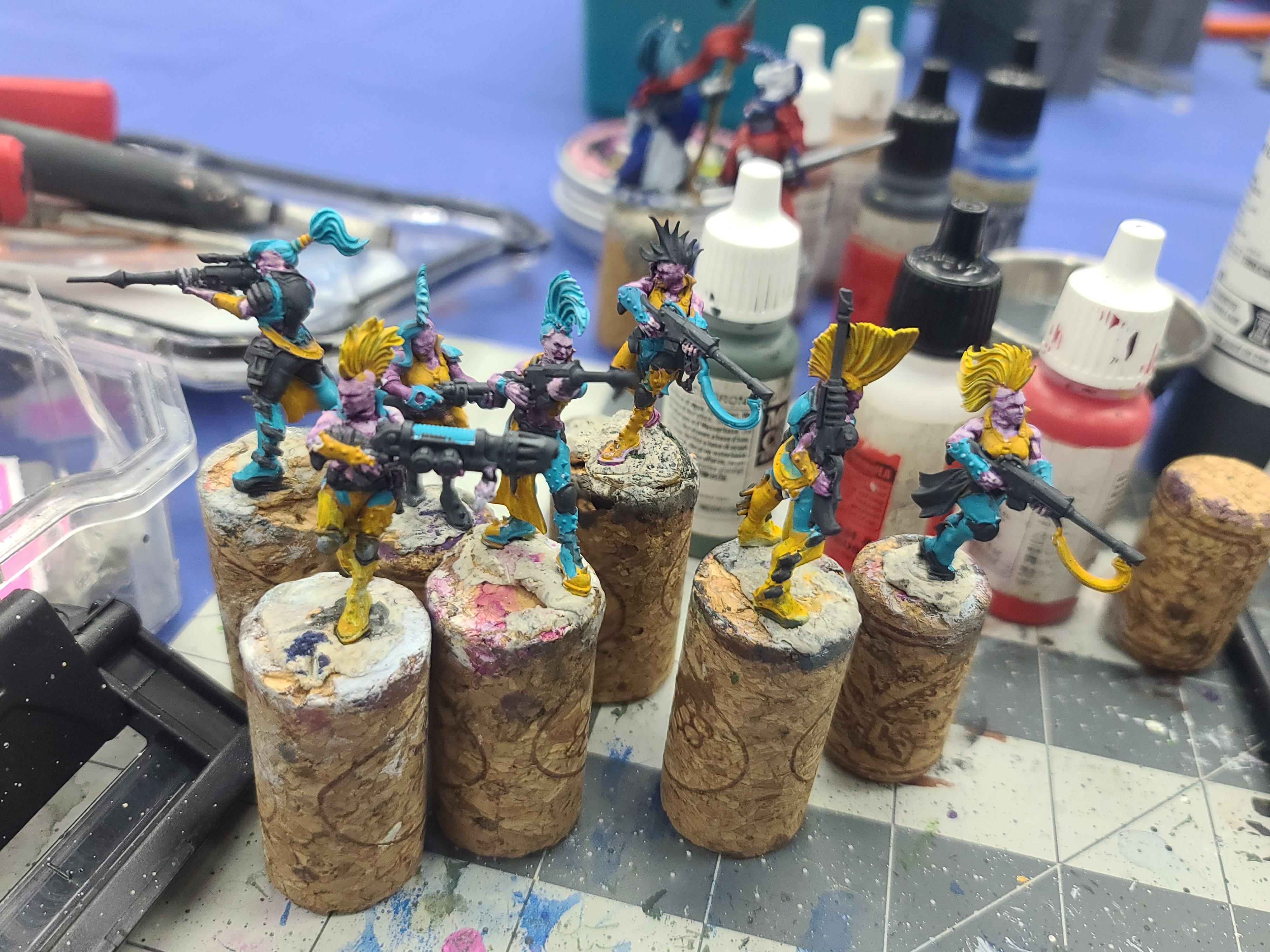 28mm, Games Workshop, Gangers, House Escher, Necromunda