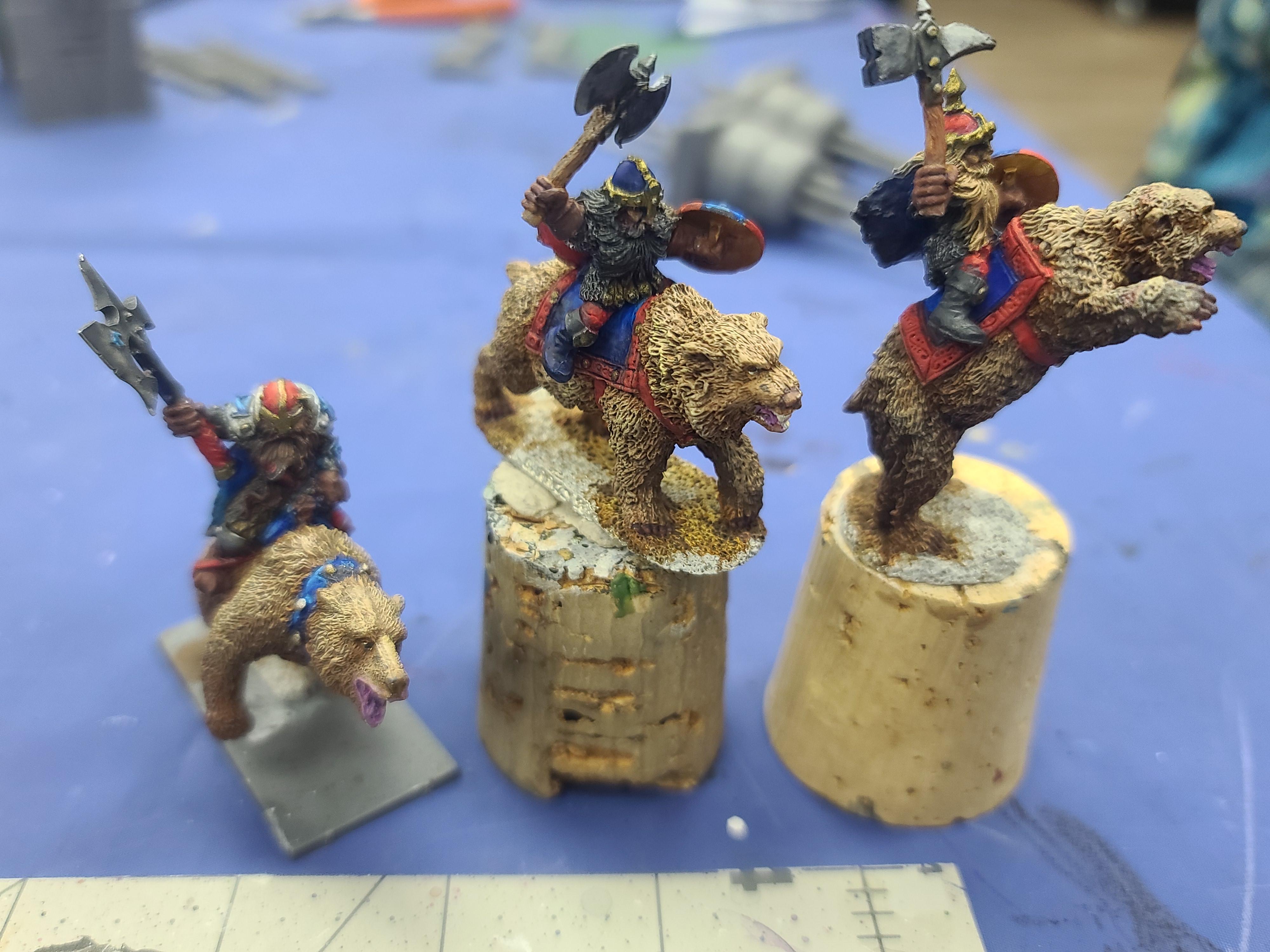 Bear Cavalry, Bears, Dwarves, Reaper Miniatures, Warhammer Fantasy