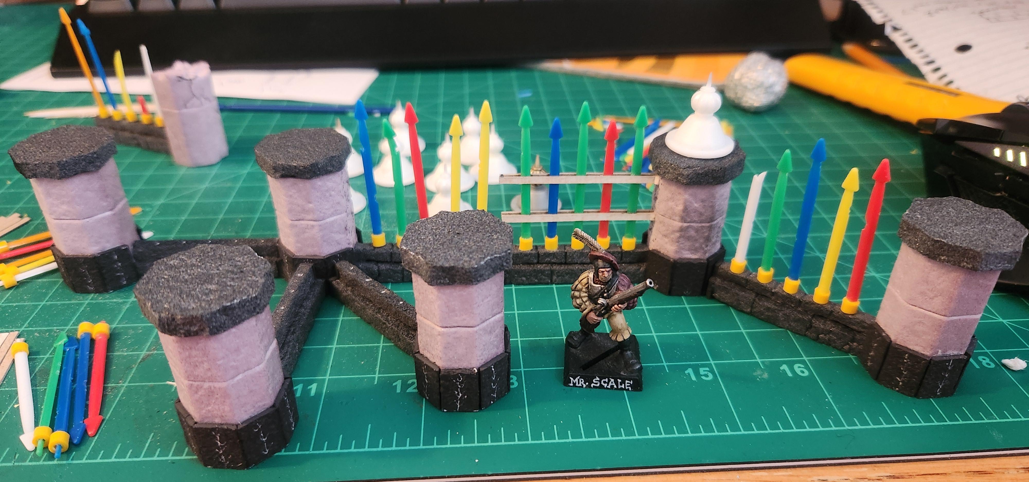 Empire, Fence, Magnet, Modular, Mordheim, Scratch Build, Terrain, Warhammer Fantasy