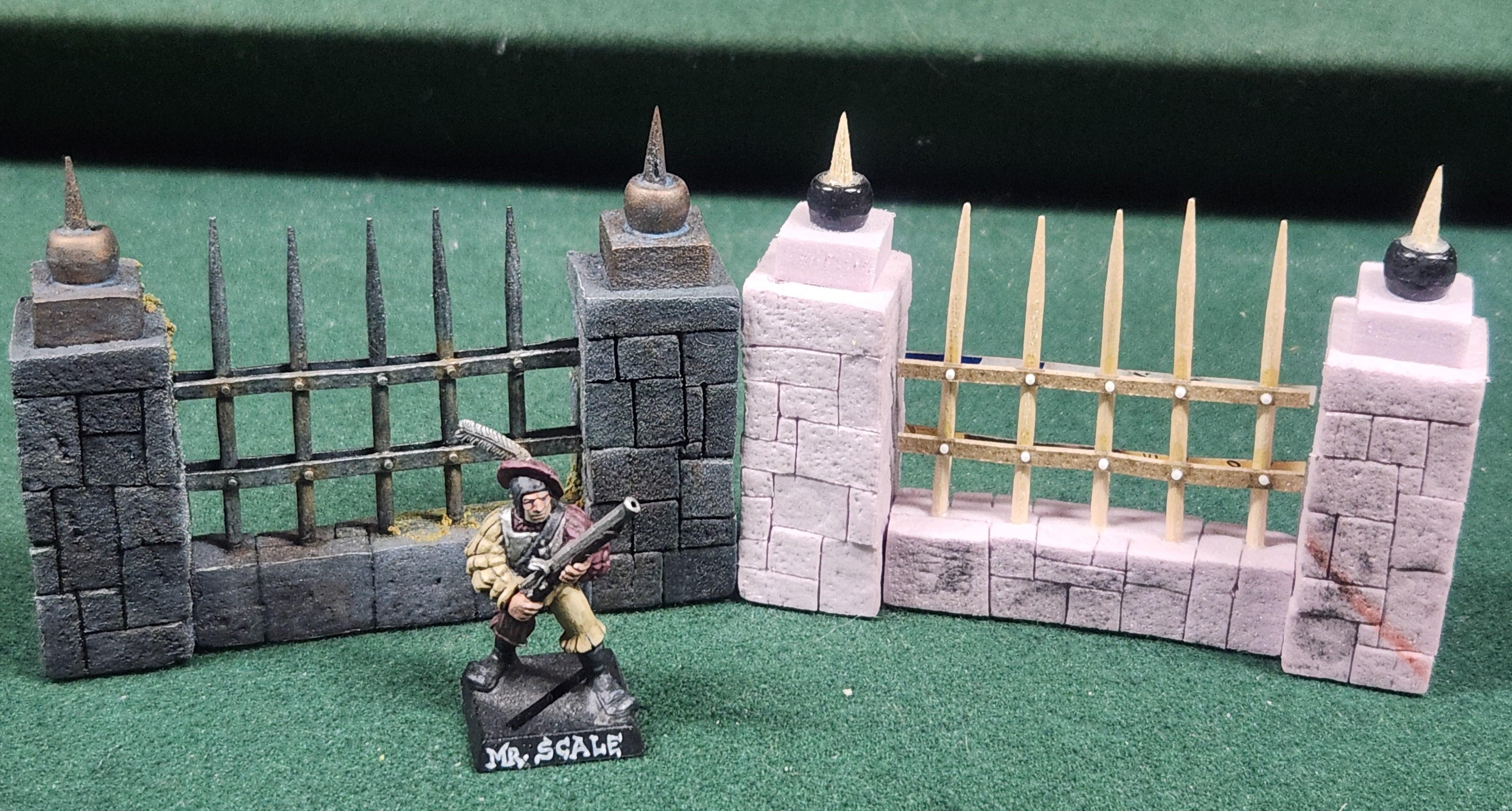Empire, Fence, Magnet, Modular, Mordheim, Scratch Build, Terrain, Warhammer Fantasy