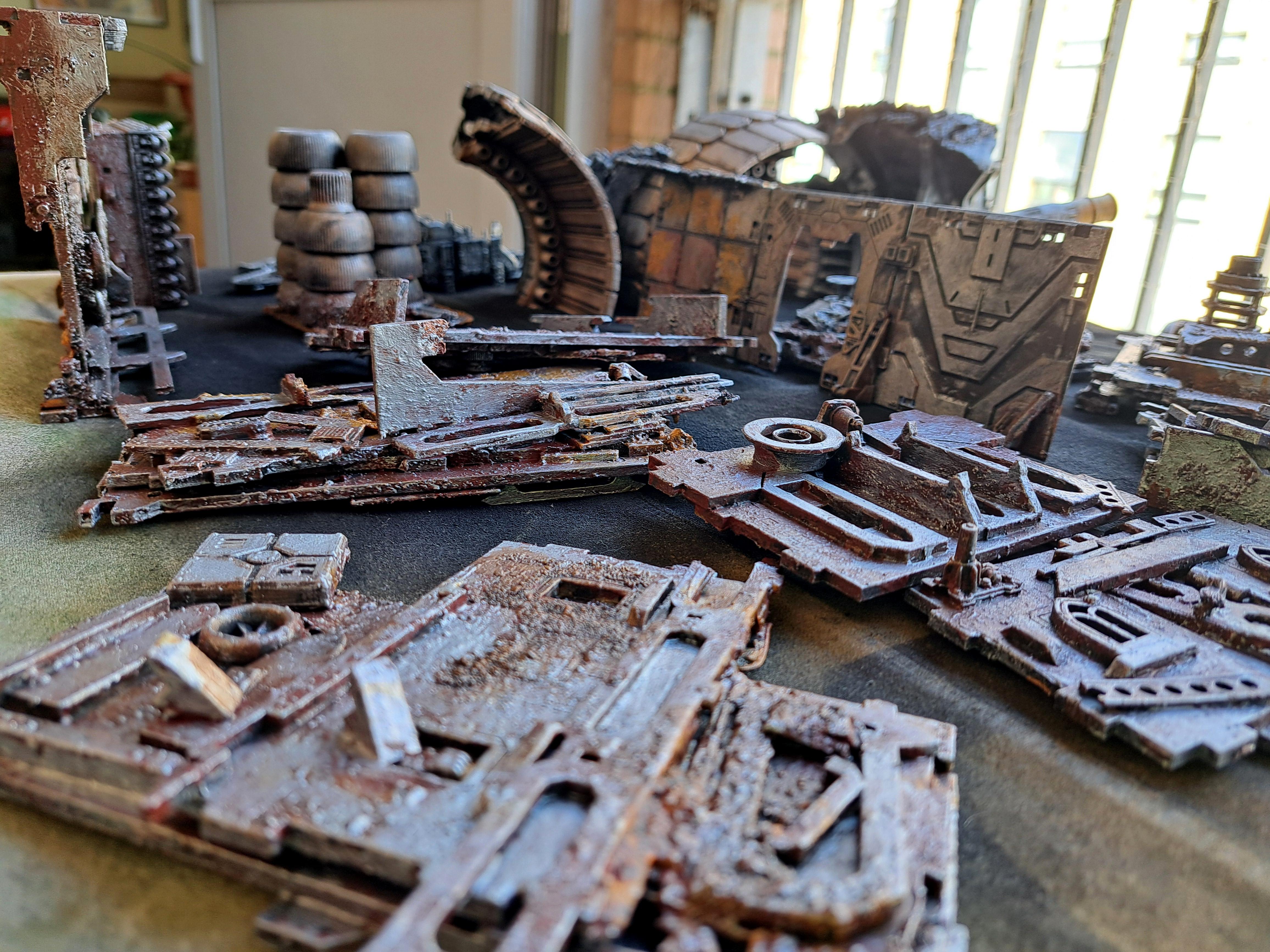 28mm, Crash Site, Crashed Starship, Stargrave, Terrain, Warhammer 40,000, Wreckage