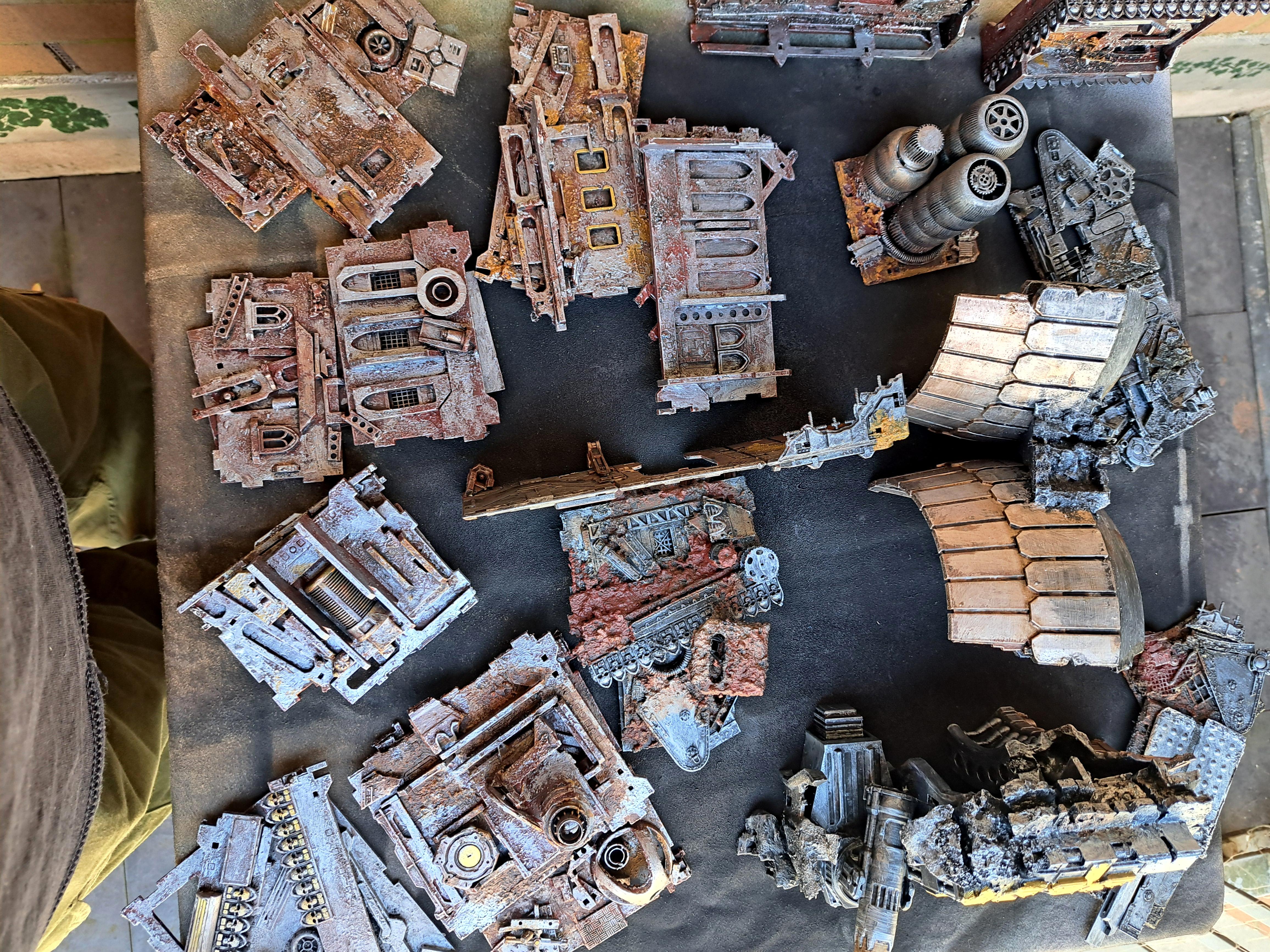 28mm, Crash Site, Crashed Starship, Stargrave, Terrain, Warhammer 40,000, Wreckage