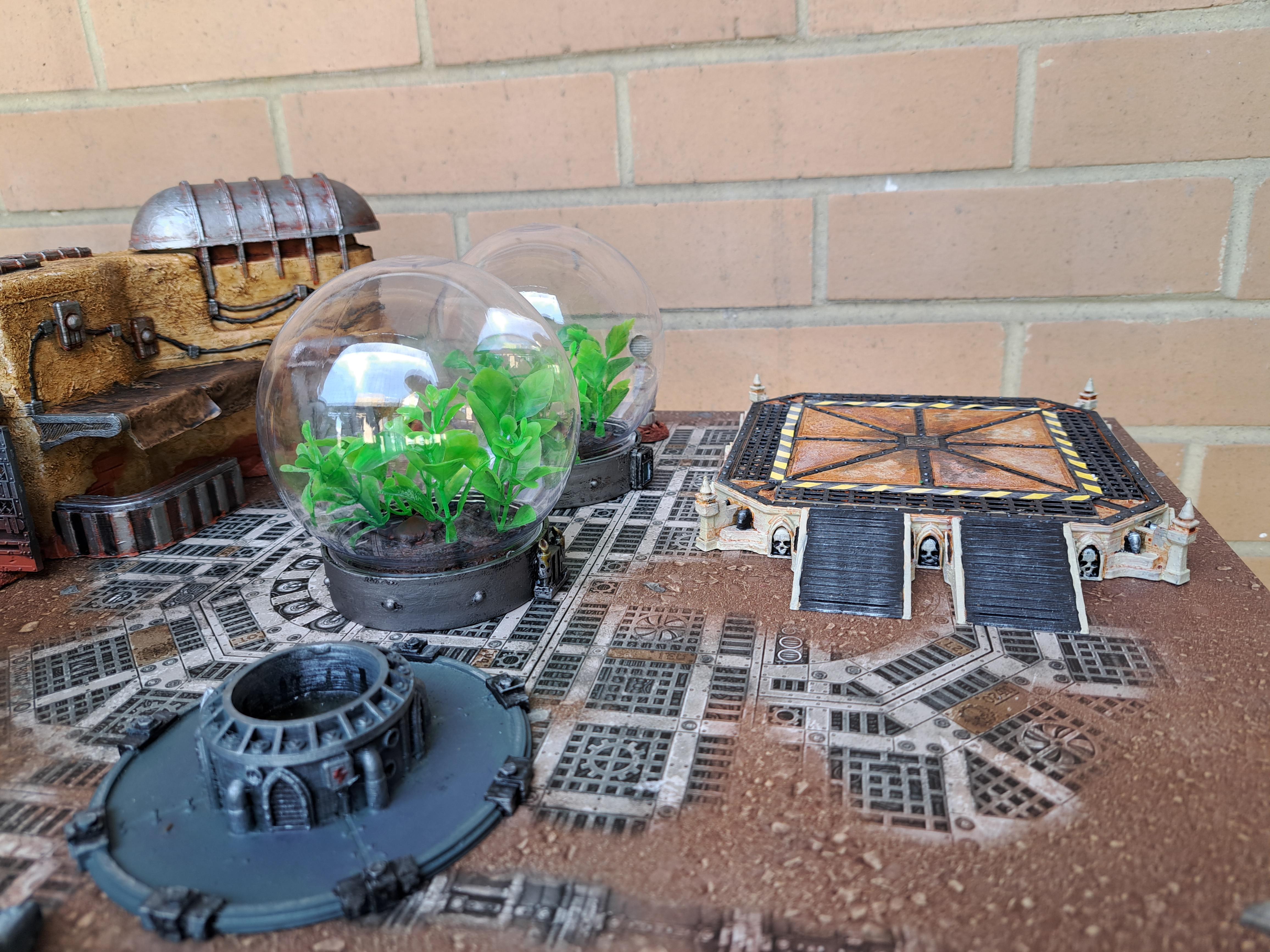 28mm, Bio-domes, Landing Pad, Scifi, Stargrave, Terrain, Well