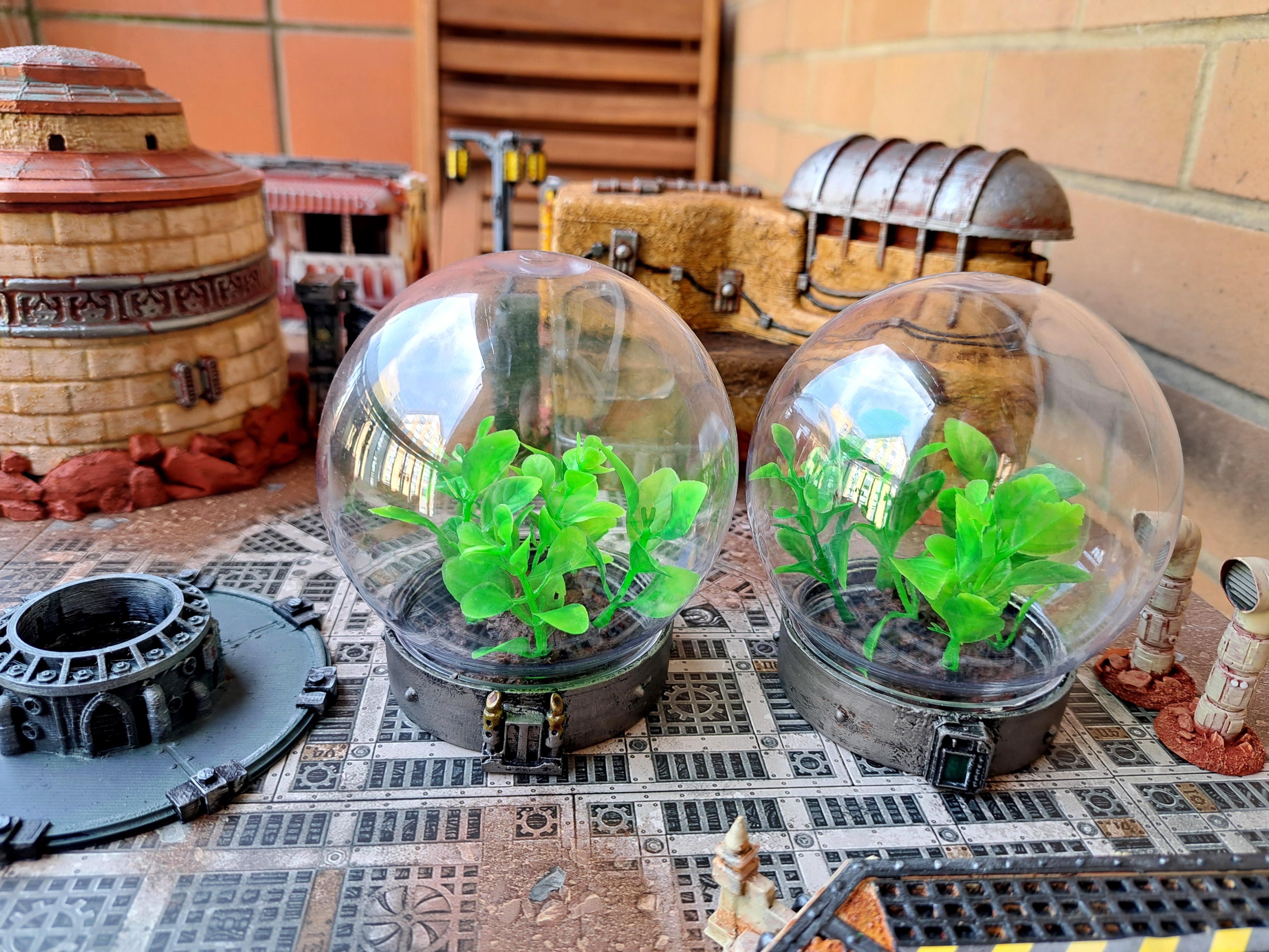 28mm, Bio-domes, Scifi, Stargrave, Terrain, Well