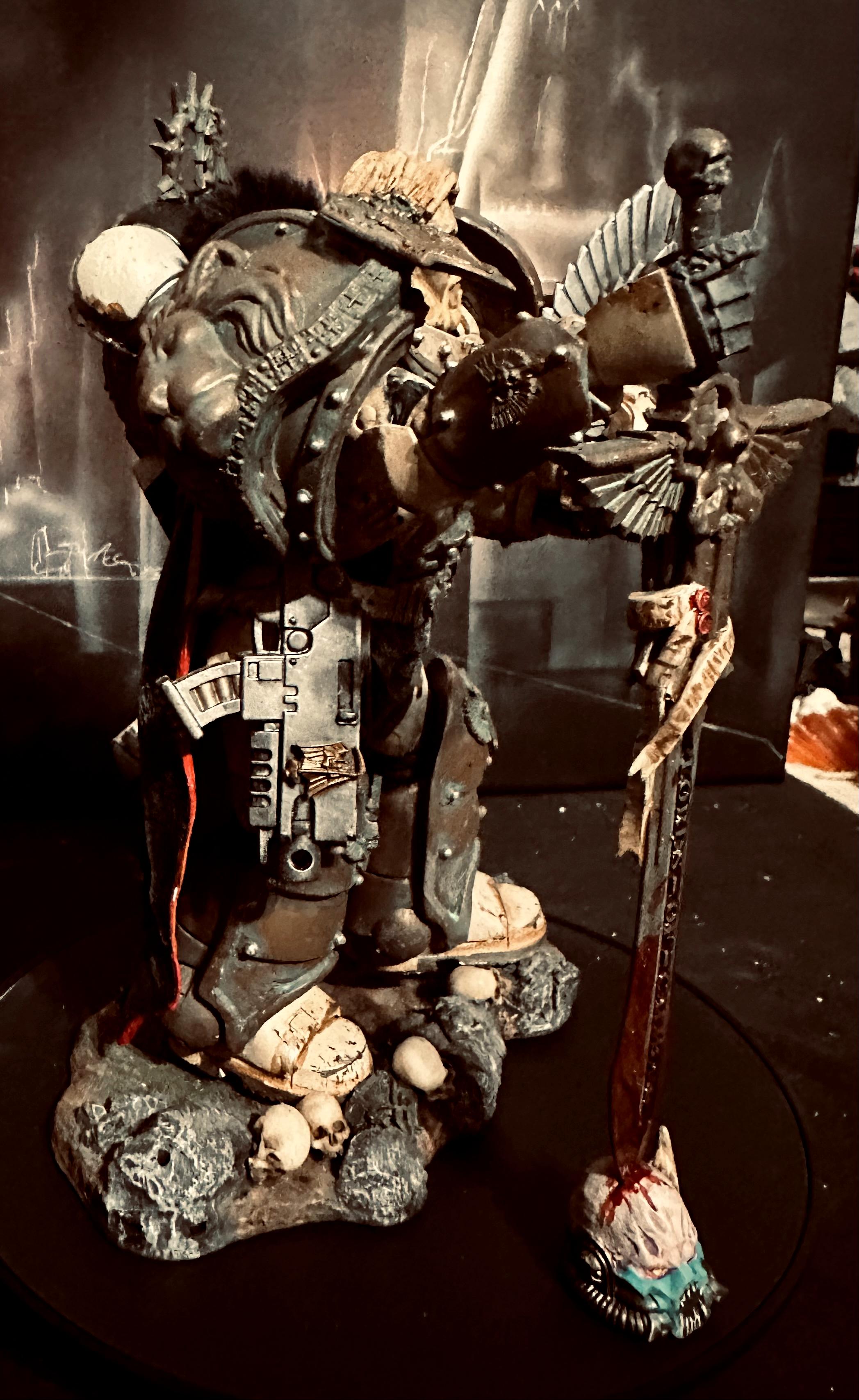 Action Figure, Conversion, Dark Angels, Lion El Johnson, Mcfarlane, Primarch, Space Marines, Tatt, The Lion, Warhammer 40,000