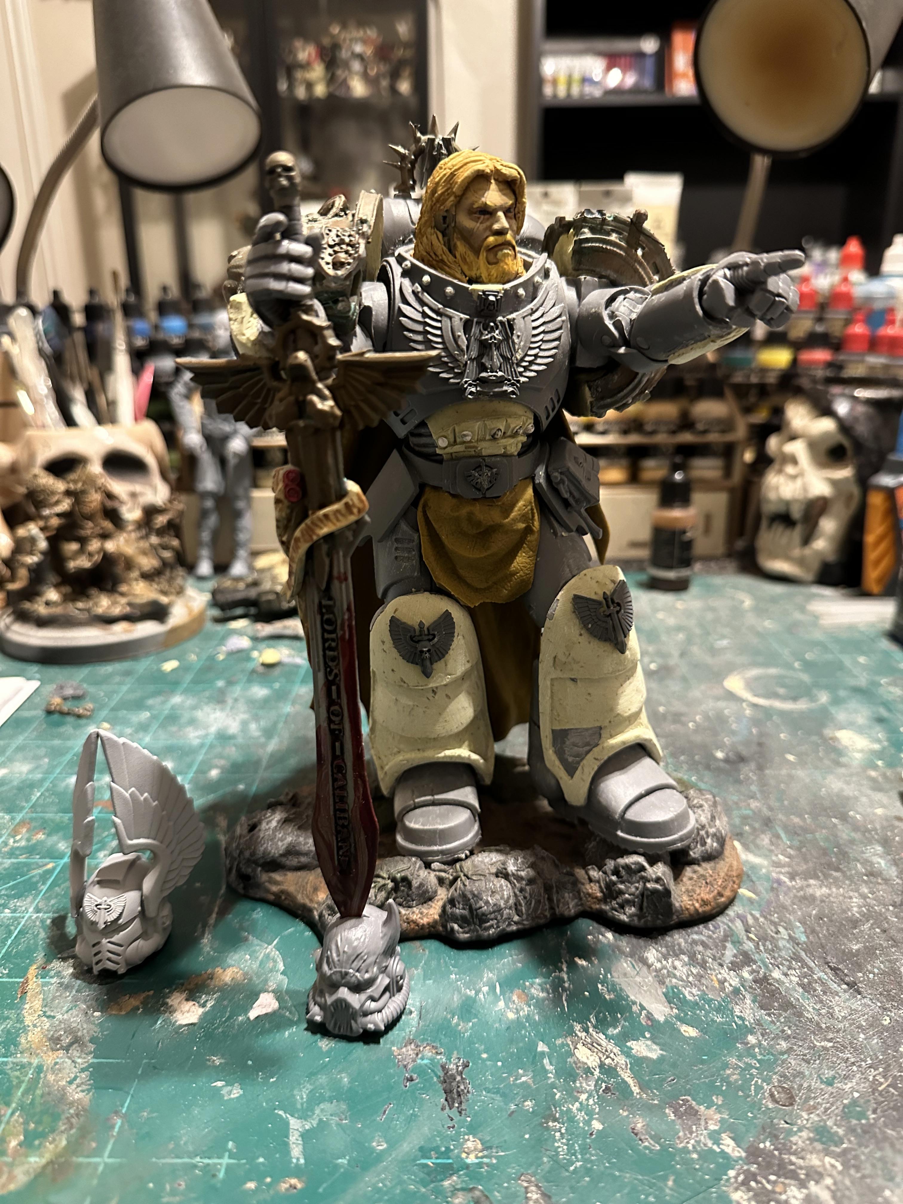 Action Figure, Conversion, Dark Angels, Death Angles, Lion El Johnson, Mcfarlane, Primarch, Space Marines, Tatt, The Lion, Warhammer 40,000