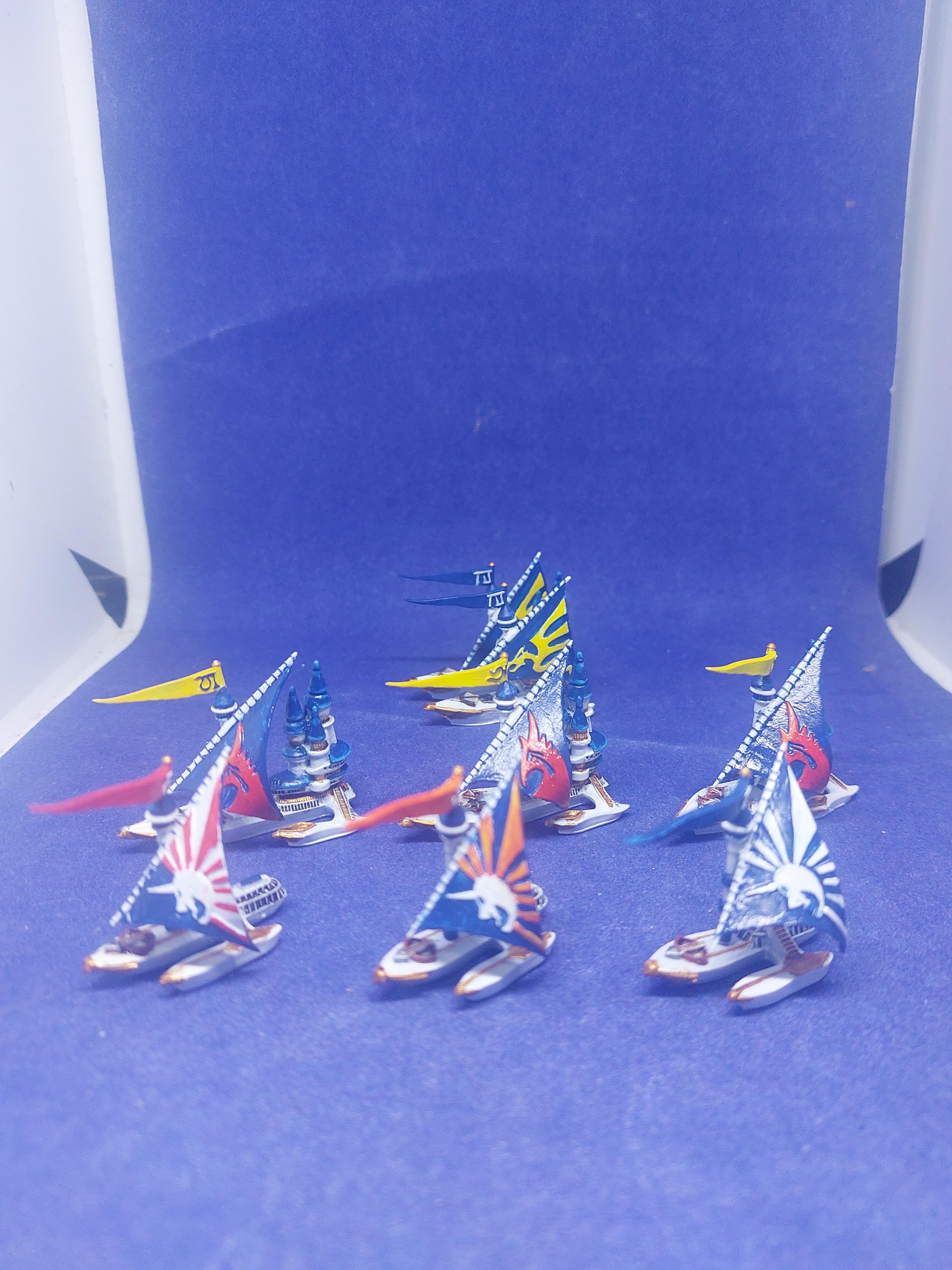 3d Print, Fleet, High Elves, Manowar, Navy, Warhammer Fantasy