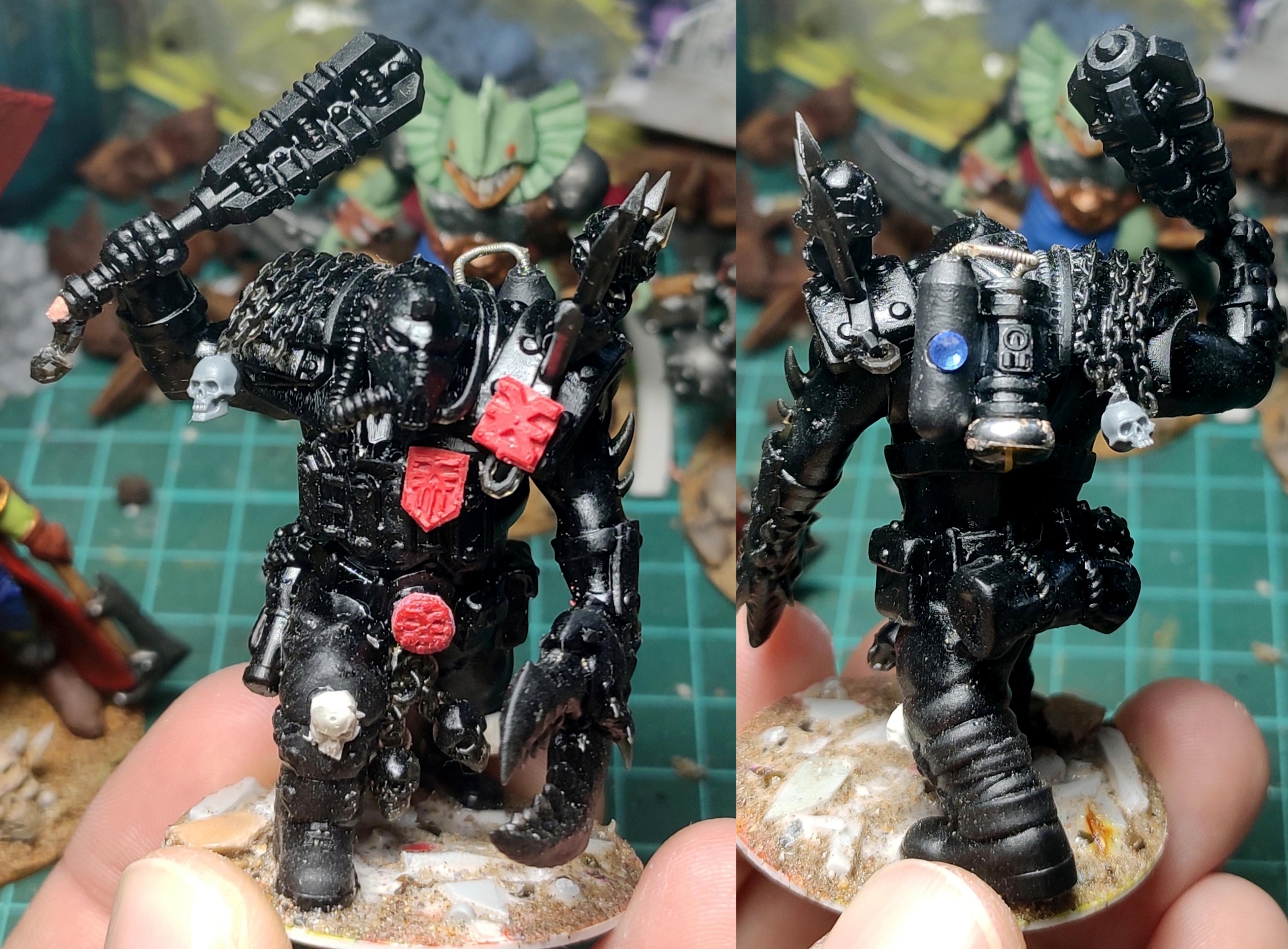 3d Print, Blood Pact, Chaos, Claw, Conversion, Gas Mask, Imperial Guard, Infantry, Khorne, Lost And The Damned, Mutant, Ogryns, Power Mace, Proxy, Putty, Renegade, Traitor Guard, Trophy, Warhammer 40,000, Work In Progress