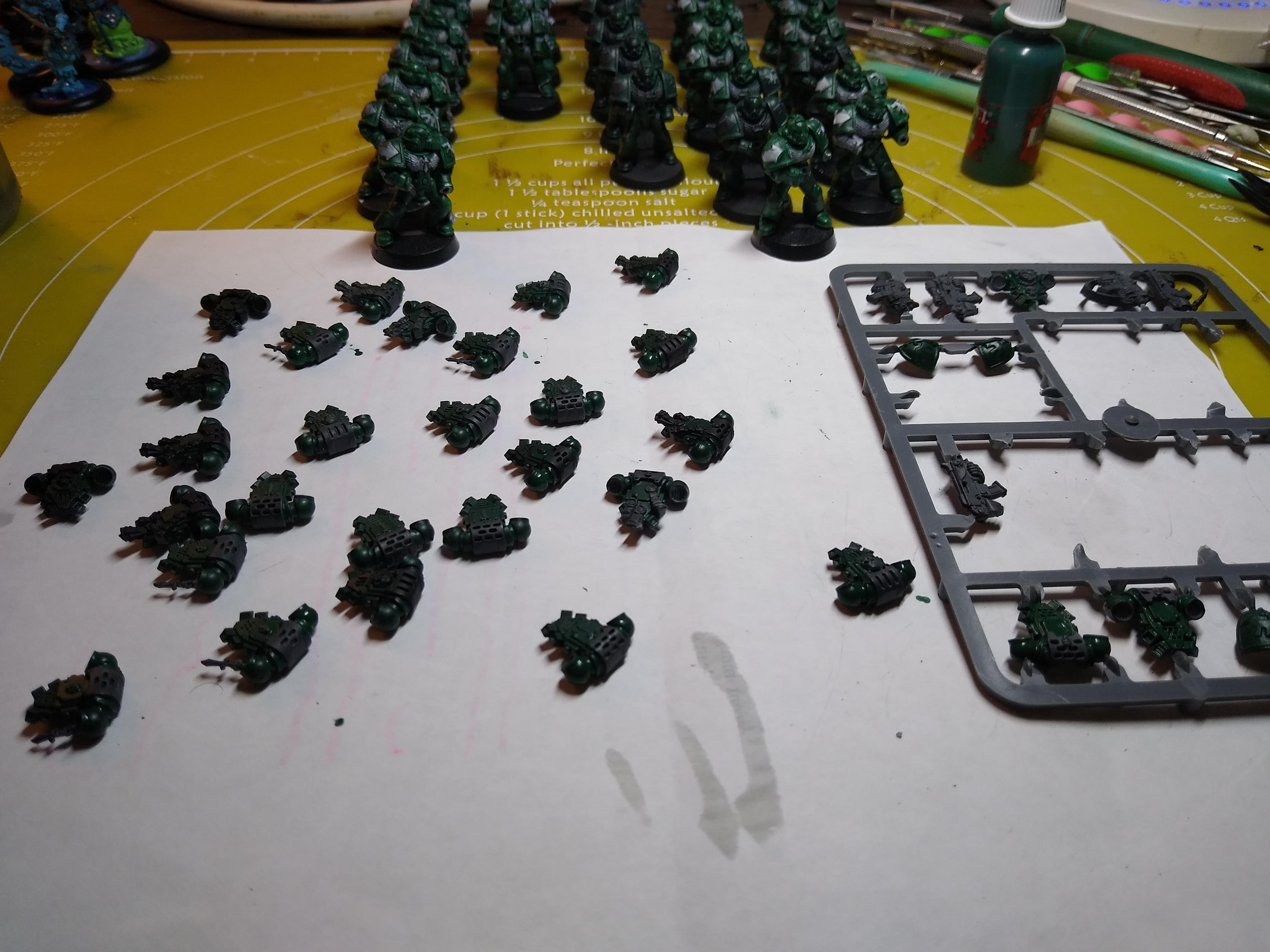 Space marine backpacks