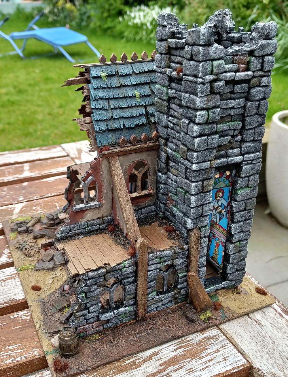 Mdf, Mordheim, Ruined Church, Terrain