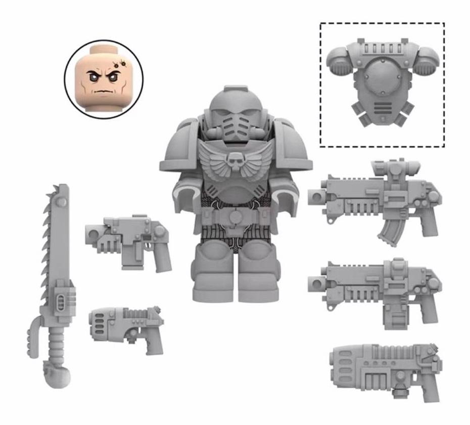 Astartes, Grey Knights, Lego, Space Marines