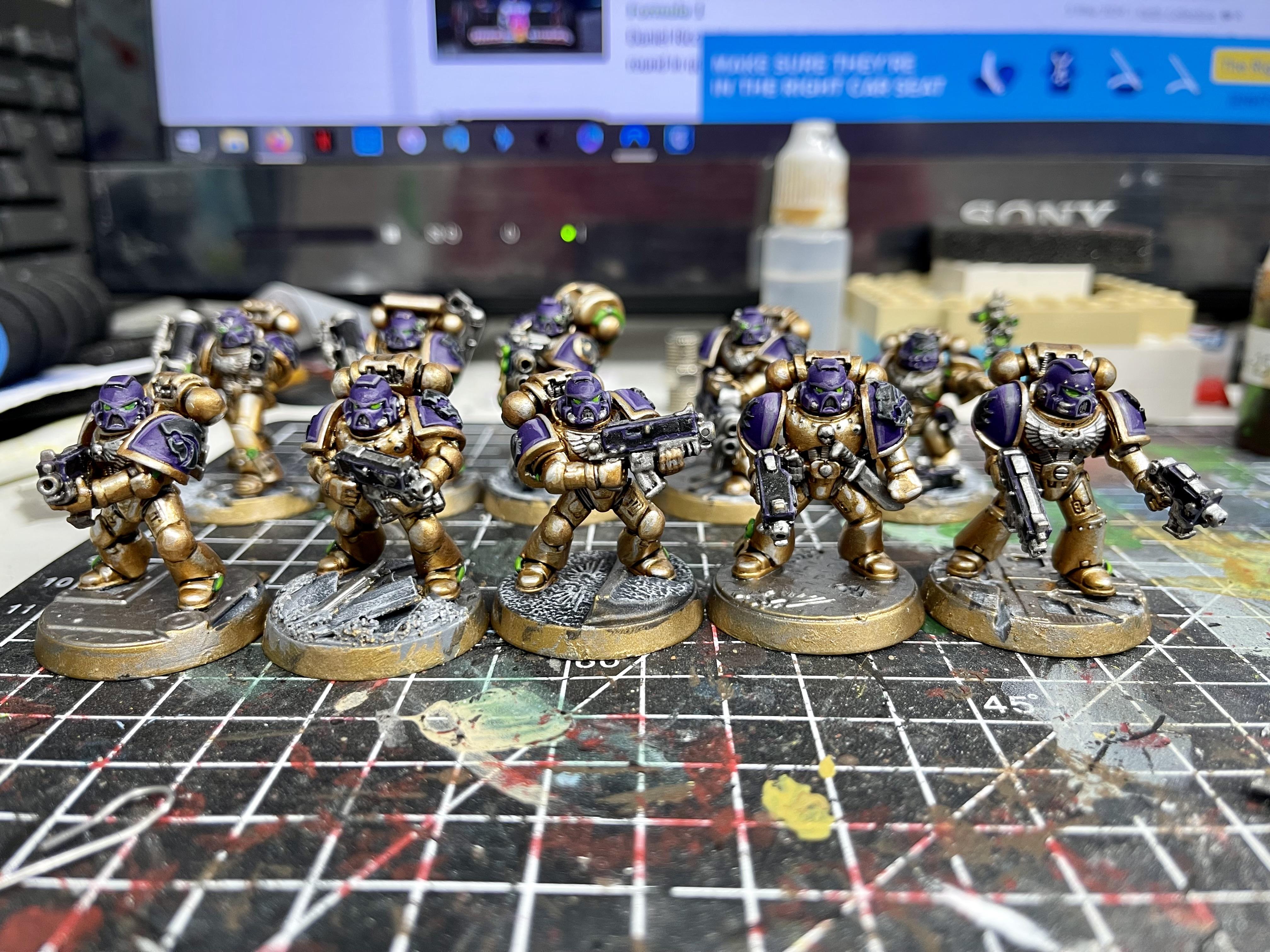 Devastator Squad, Devastators, Space Marines, Void Panthers, Warhammer 40,000, Warhammer Fantasy, Work In Progress